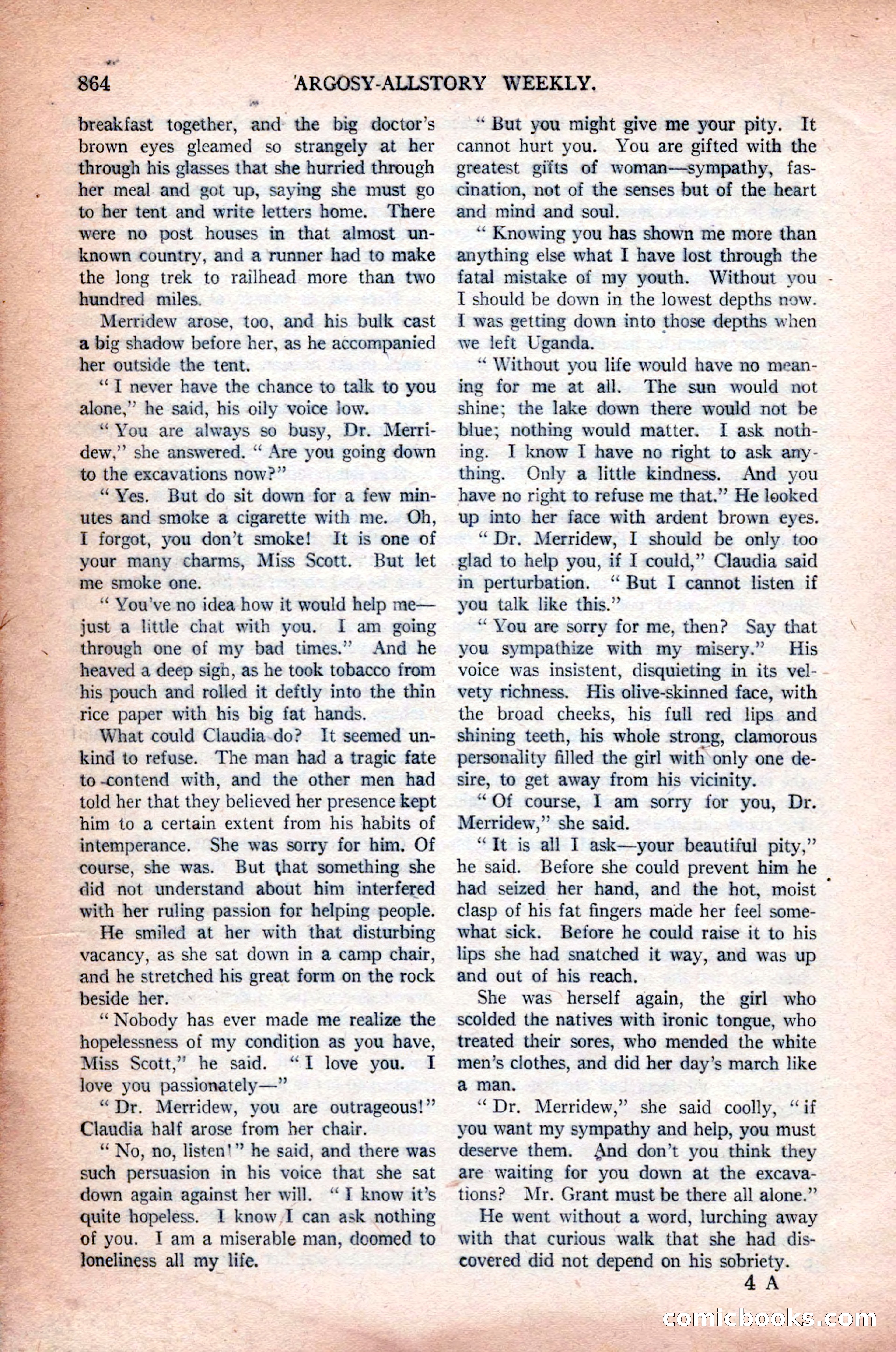 Argosy All-Story Weekly, October 31, 1925 — page 68 of 166