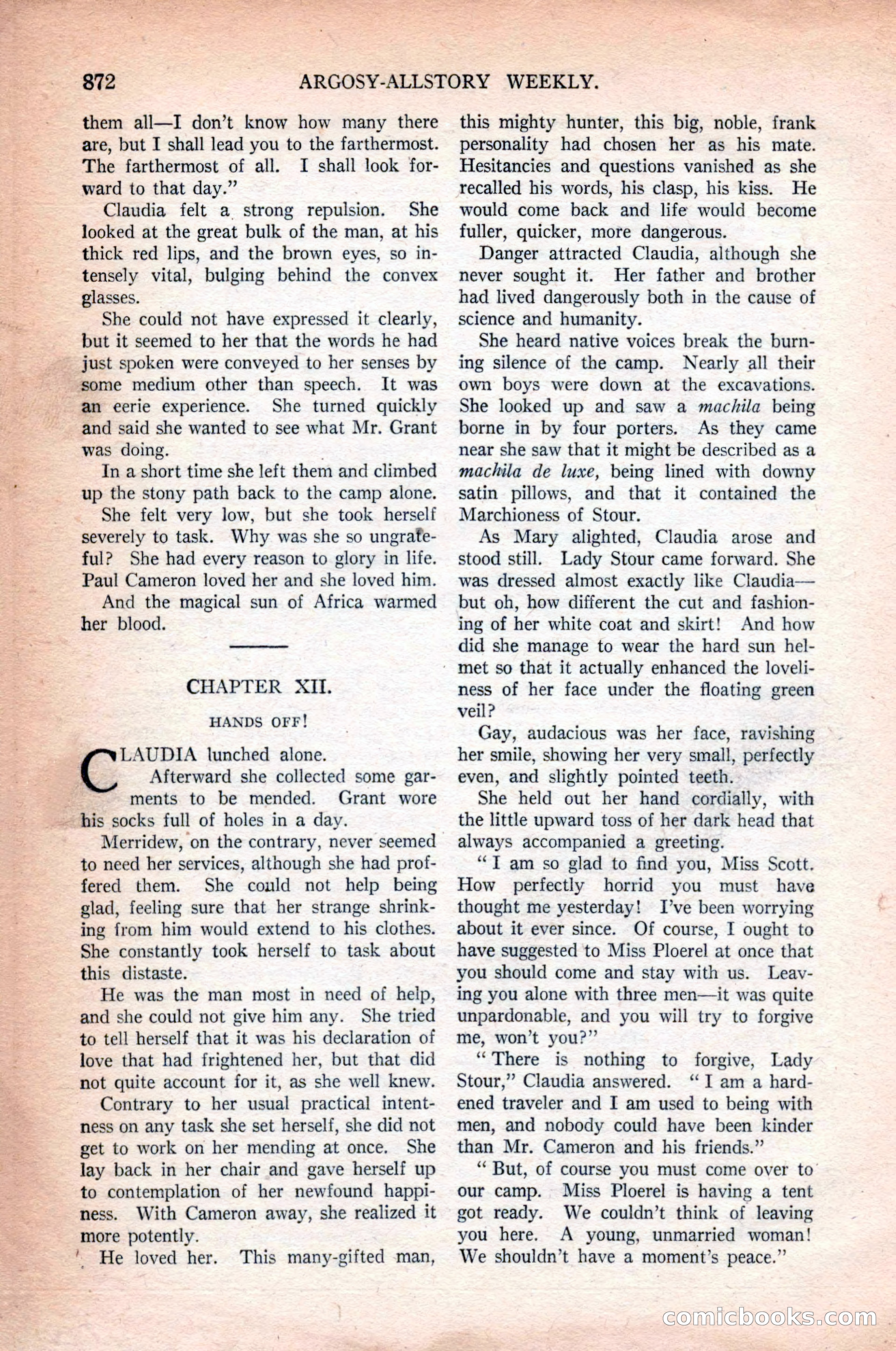 Argosy All-Story Weekly, October 31, 1925 — page 76 of 166