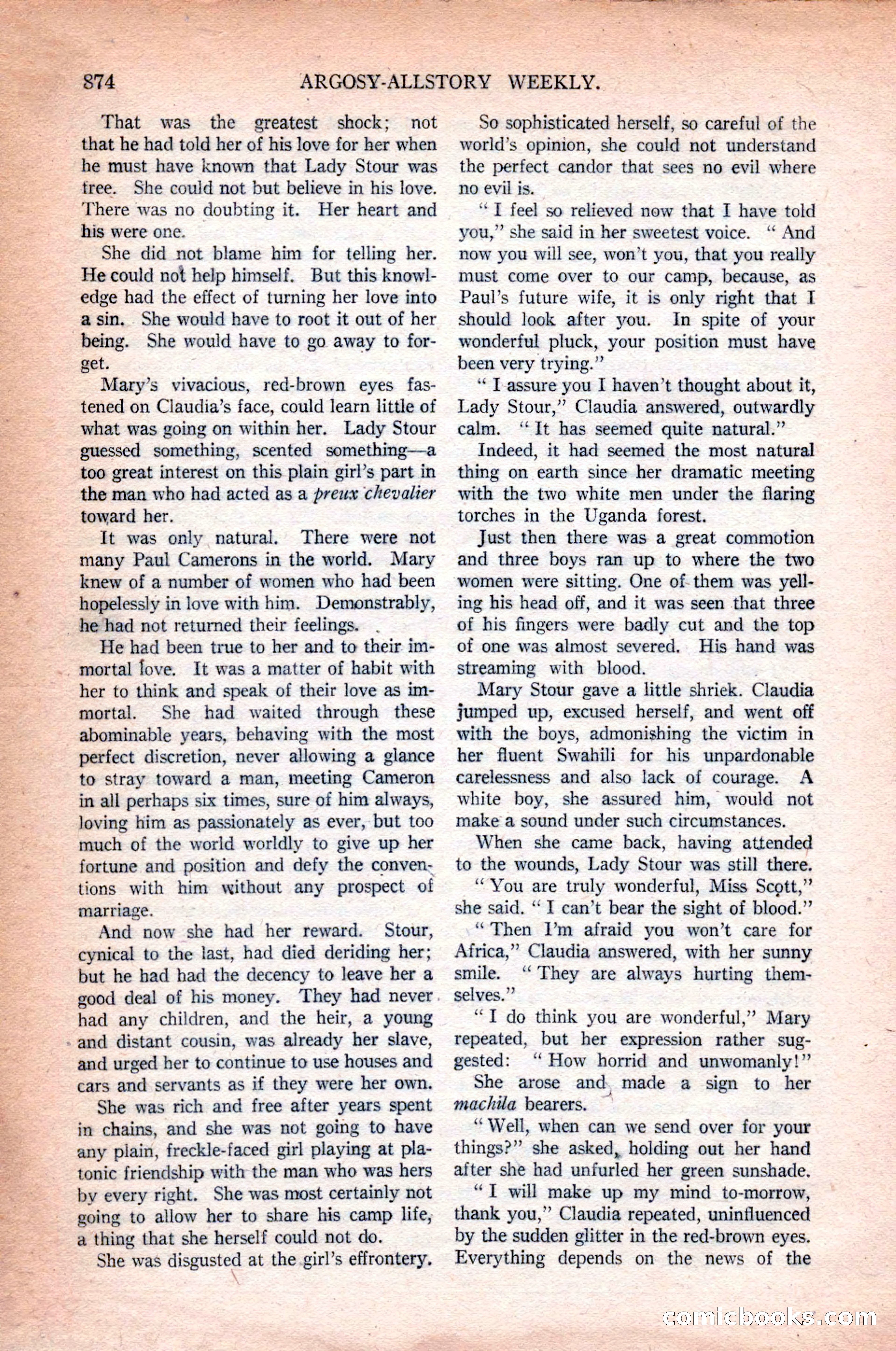 Argosy All-Story Weekly, October 31, 1925 — page 78 of 166