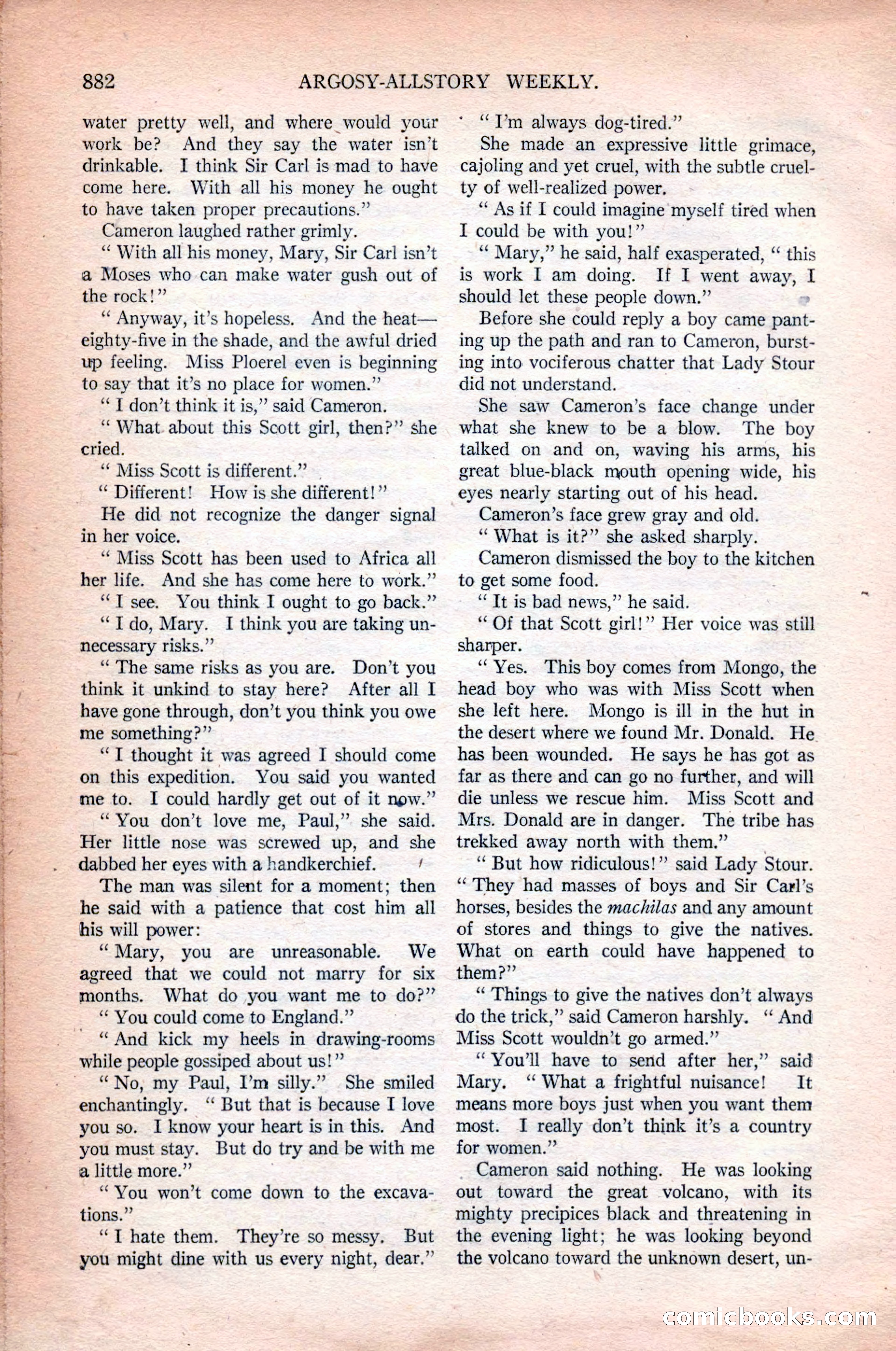 Argosy All-Story Weekly, October 31, 1925 — page 86 of 166