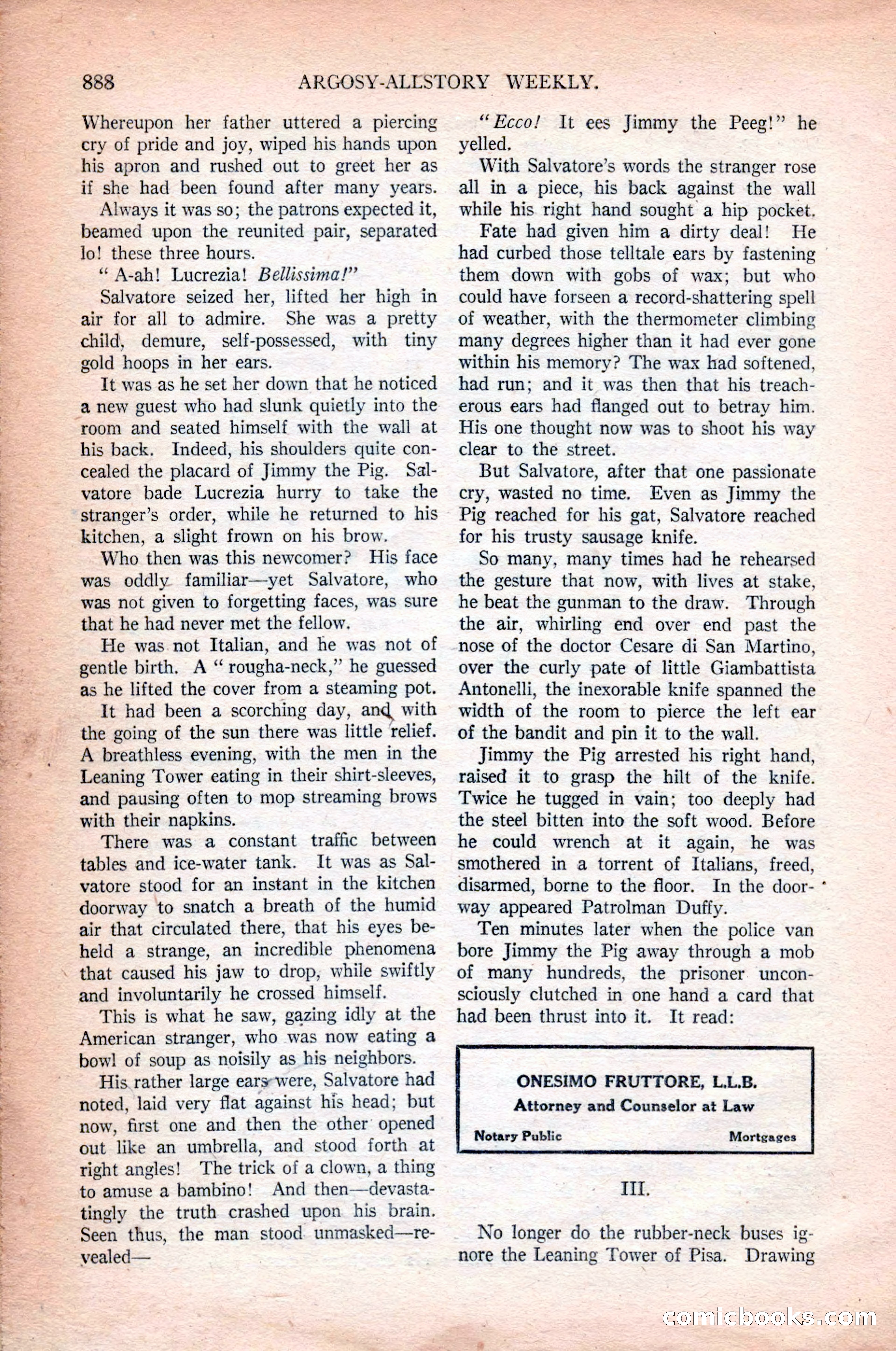 Argosy All-Story Weekly, October 31, 1925 — page 92 of 166