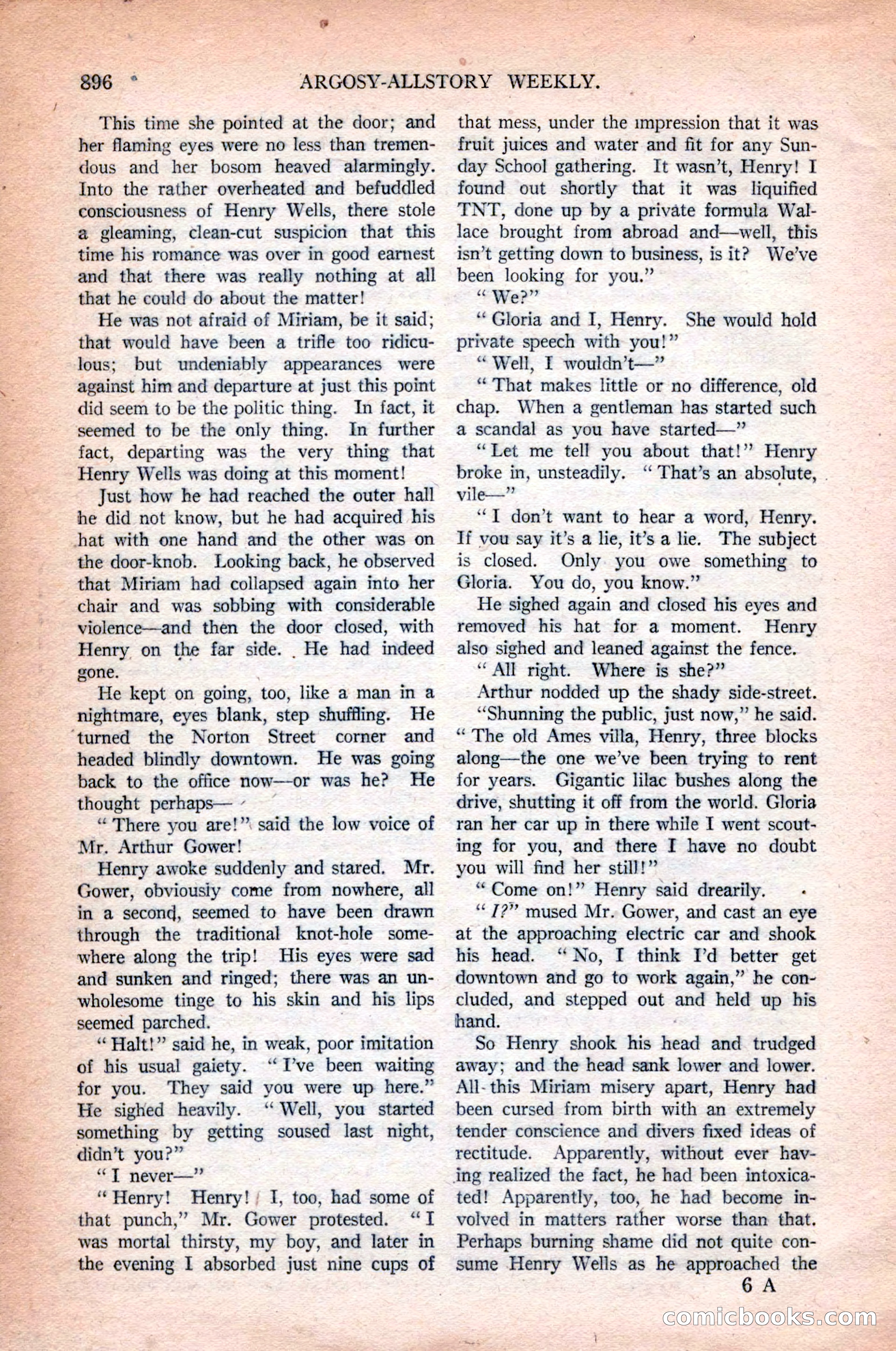 Argosy All-Story Weekly, October 31, 1925 — page 100 of 166