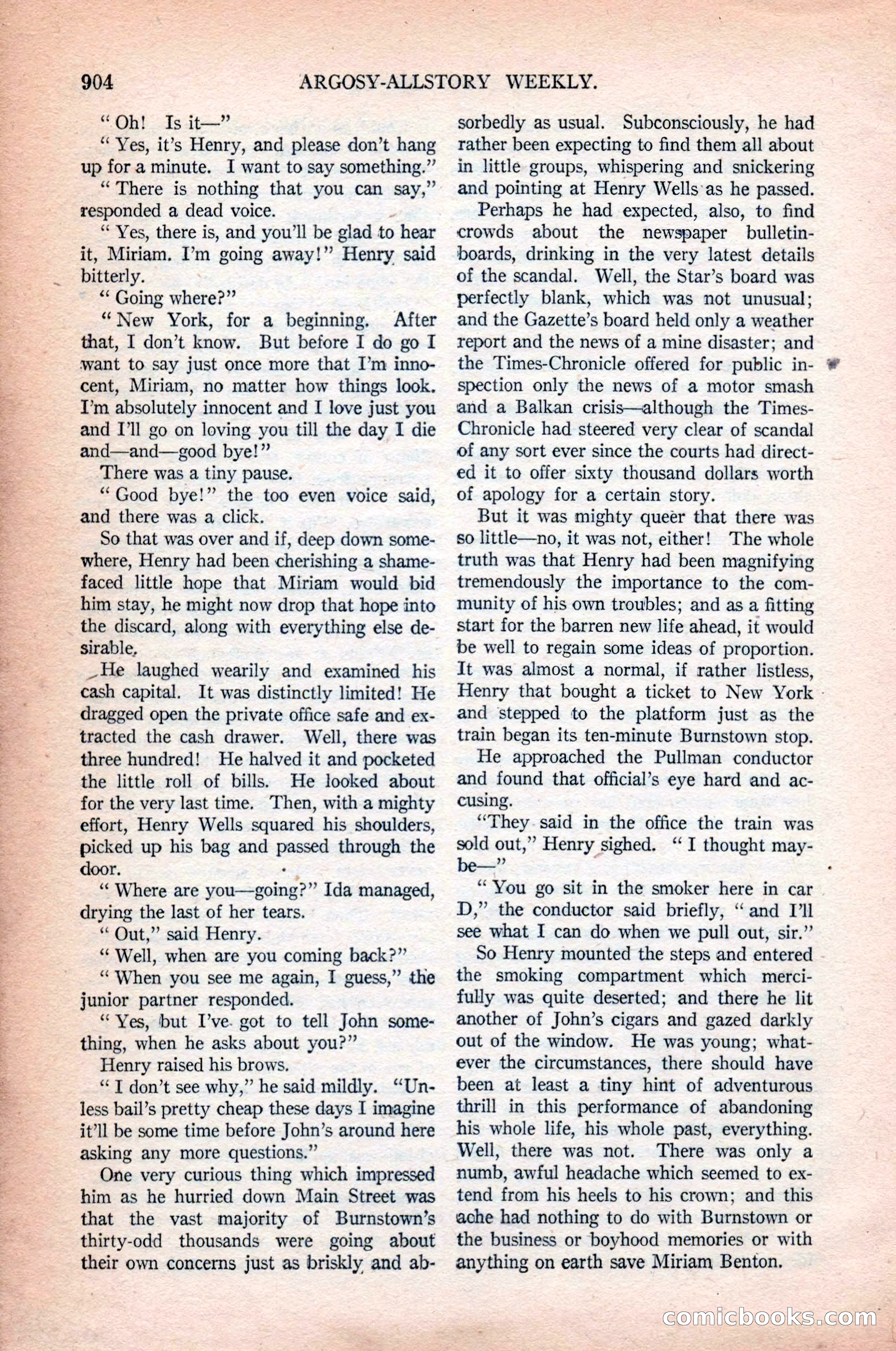 Argosy All-Story Weekly, October 31, 1925 — page 108 of 166