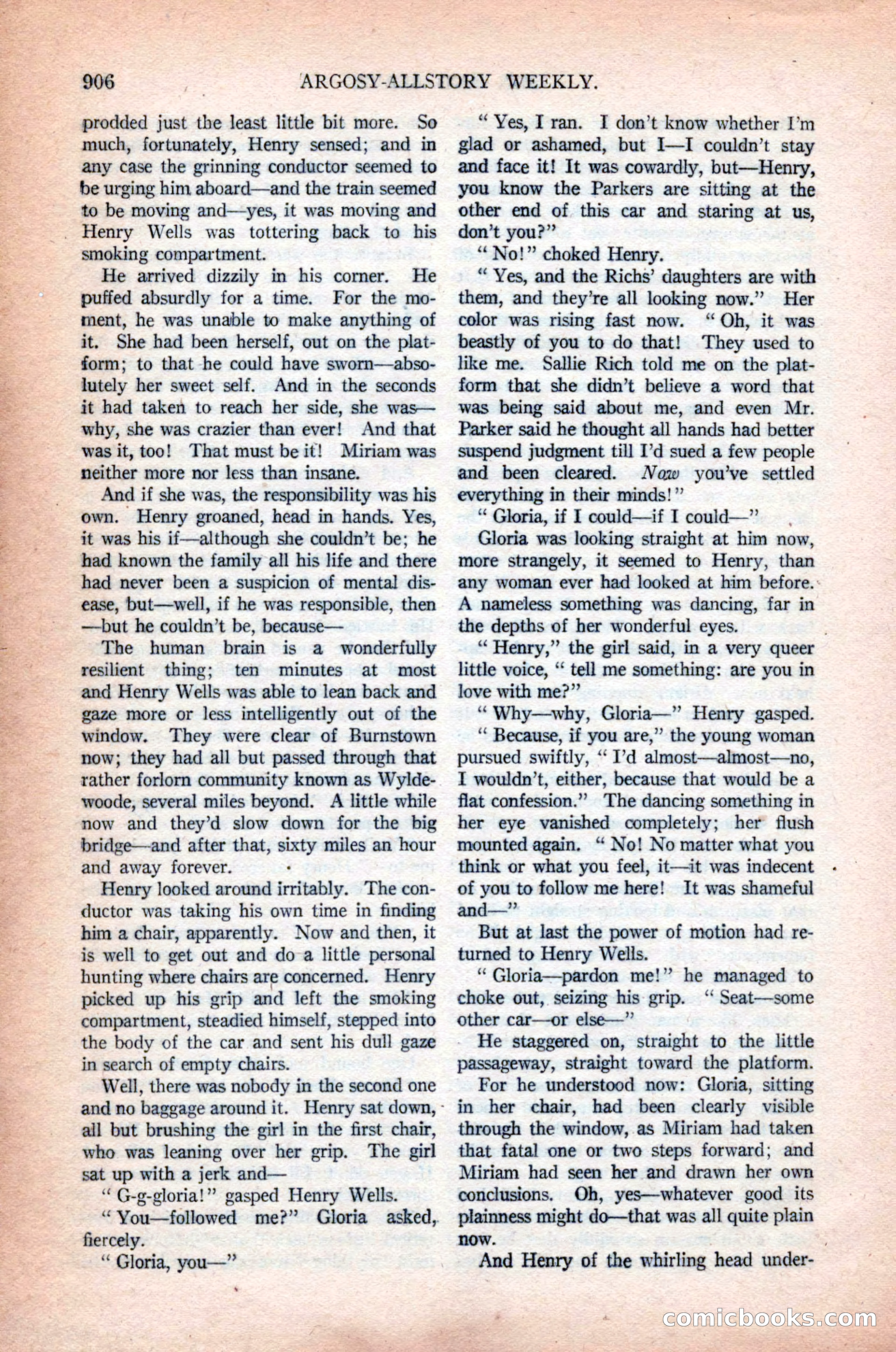 Argosy All-Story Weekly, October 31, 1925 — page 110 of 166