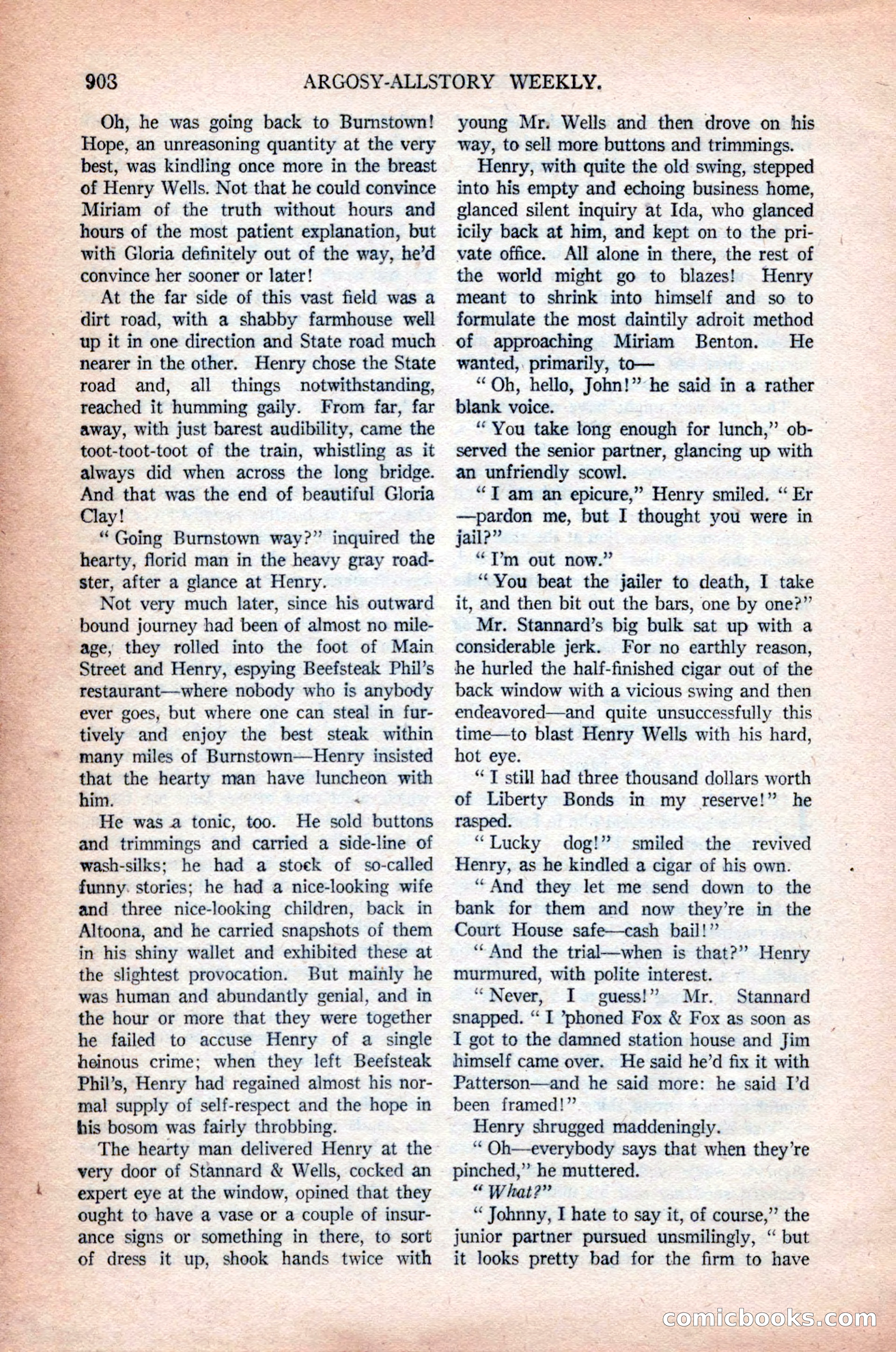 Argosy All-Story Weekly, October 31, 1925 — page 112 of 166