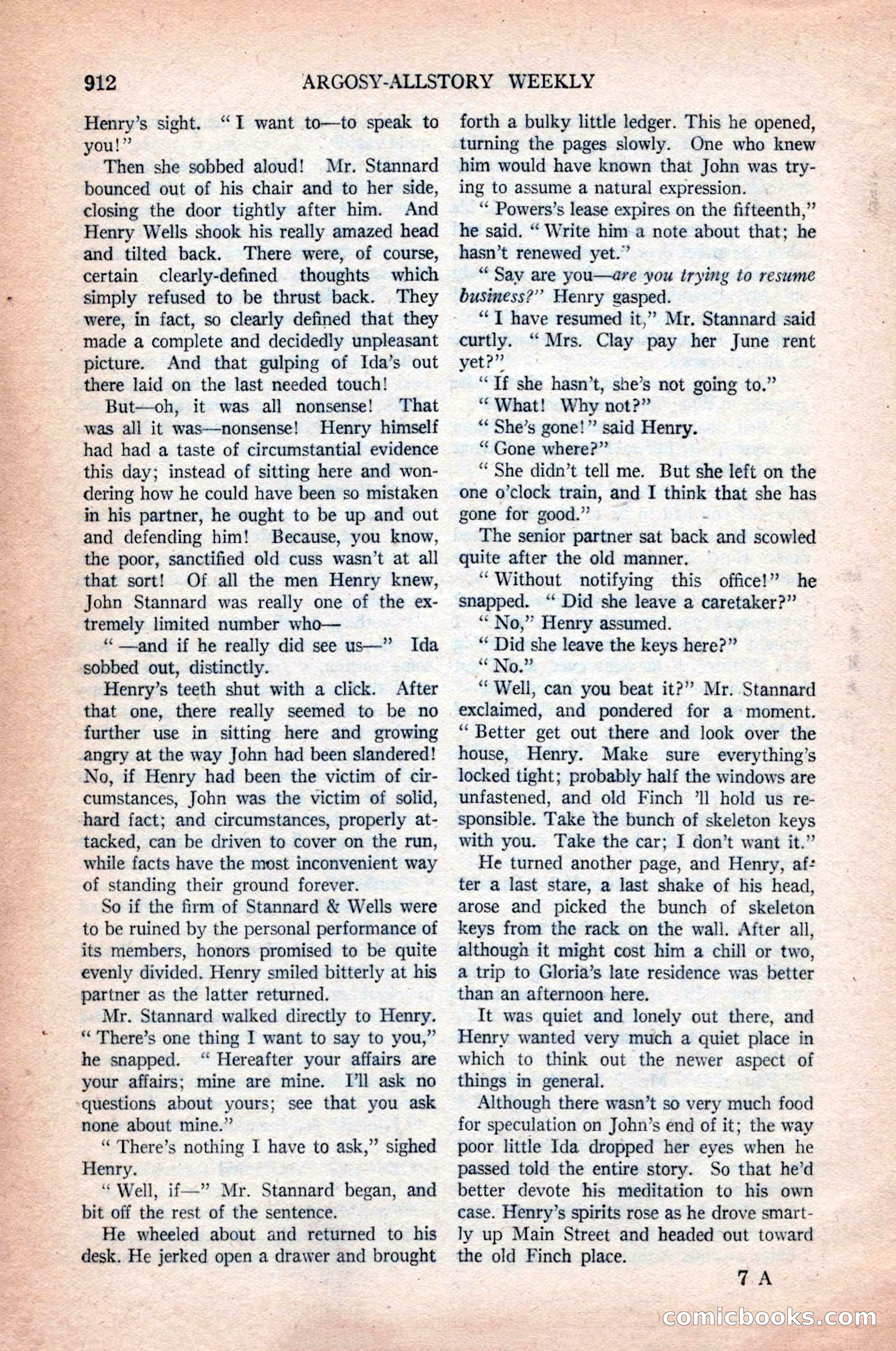 Argosy All-Story Weekly, October 31, 1925 — page 116 of 166