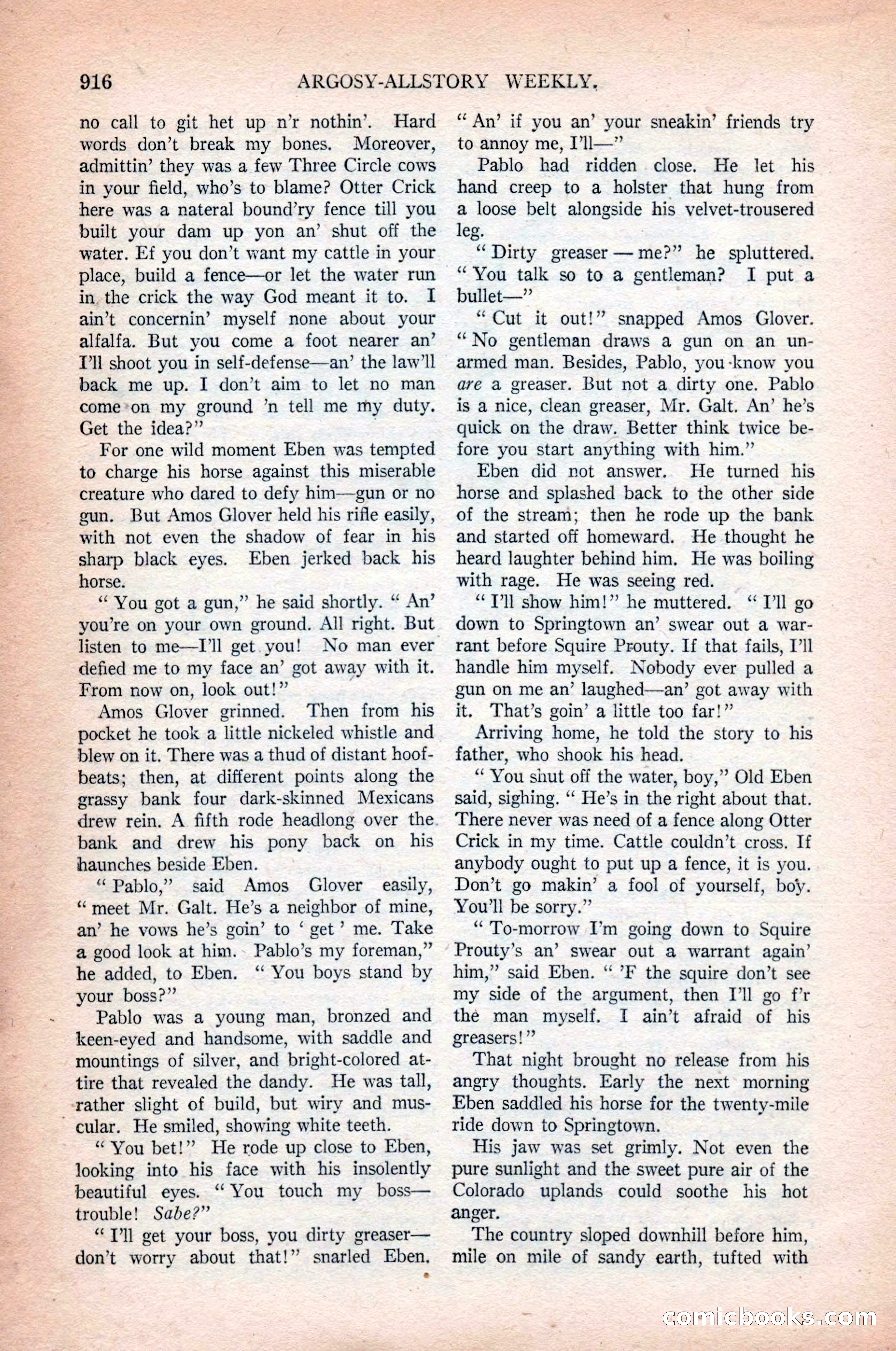 Argosy All-Story Weekly, October 31, 1925 — page 120 of 166