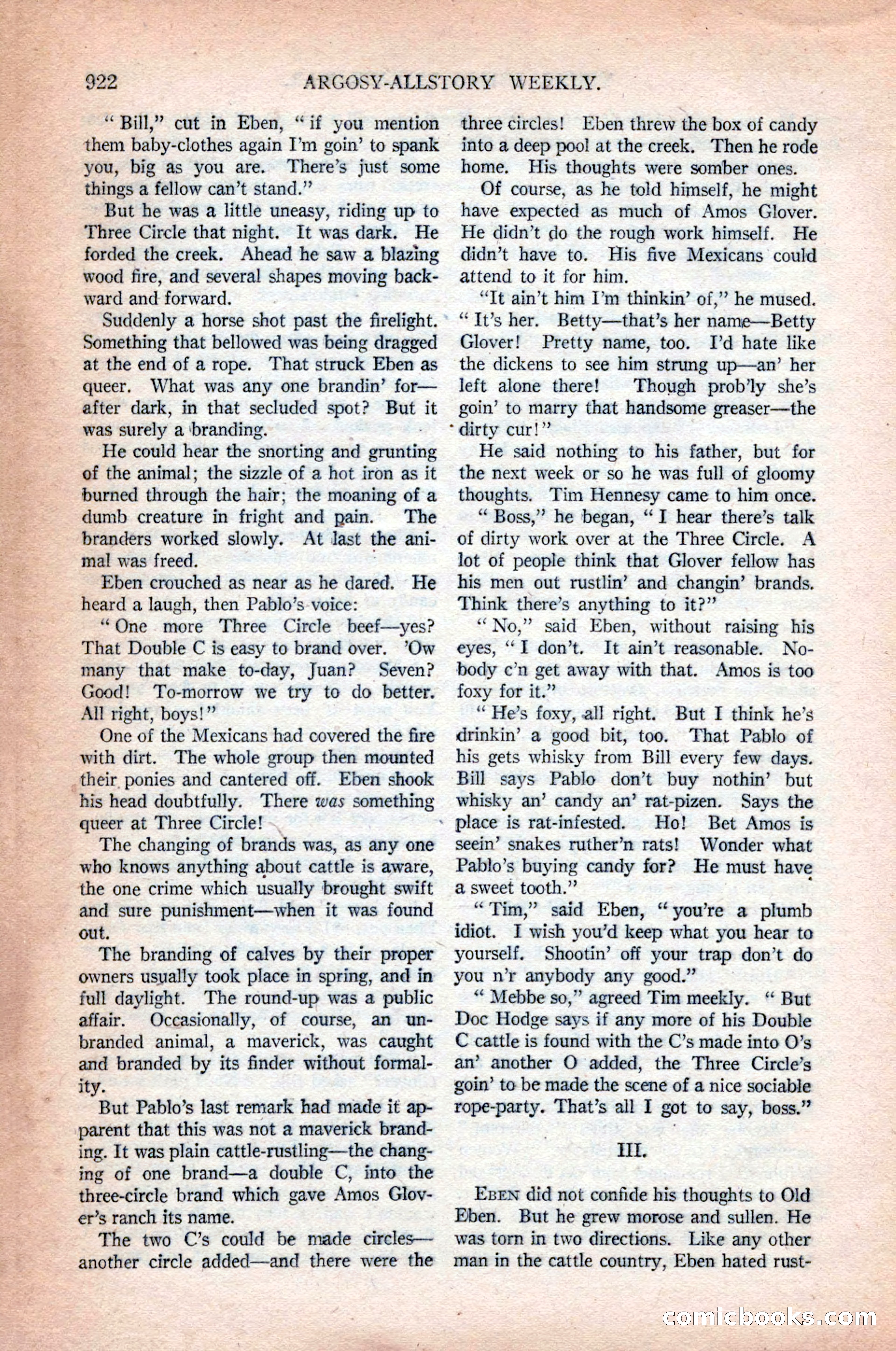 Argosy All-Story Weekly, October 31, 1925 — page 126 of 166