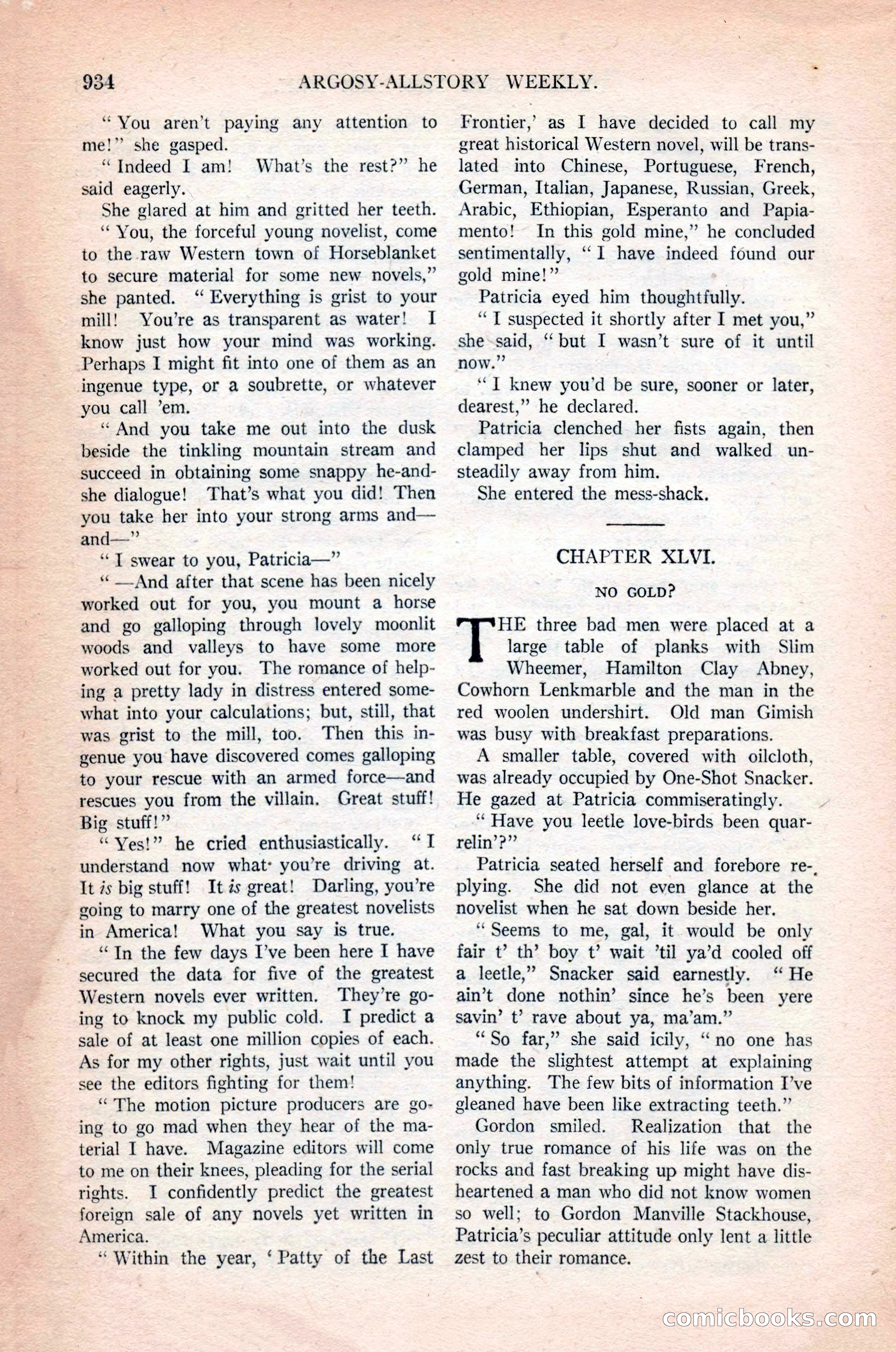 Argosy All-Story Weekly, October 31, 1925 — page 138 of 166