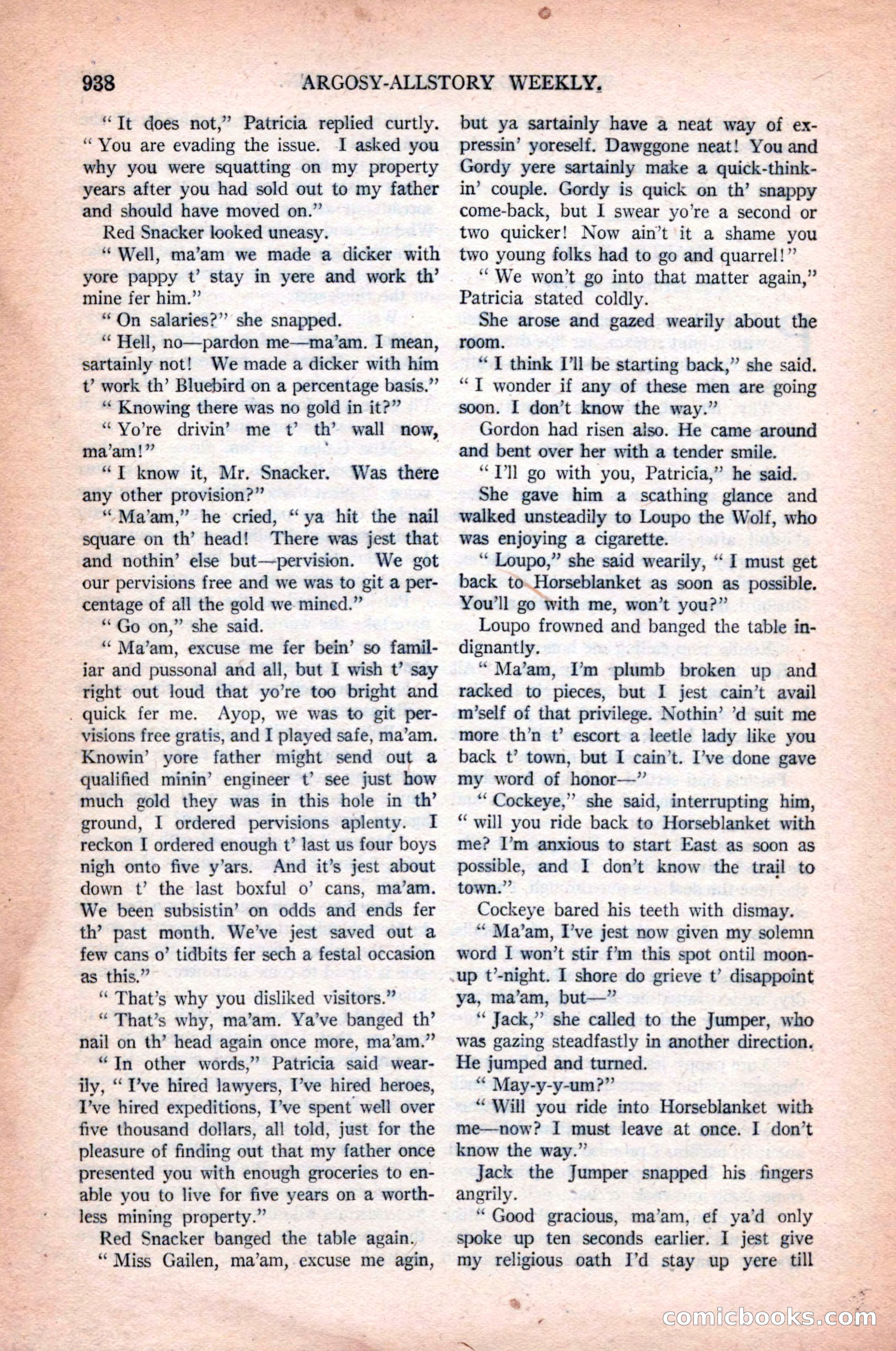 Argosy All-Story Weekly, October 31, 1925 — page 142 of 166