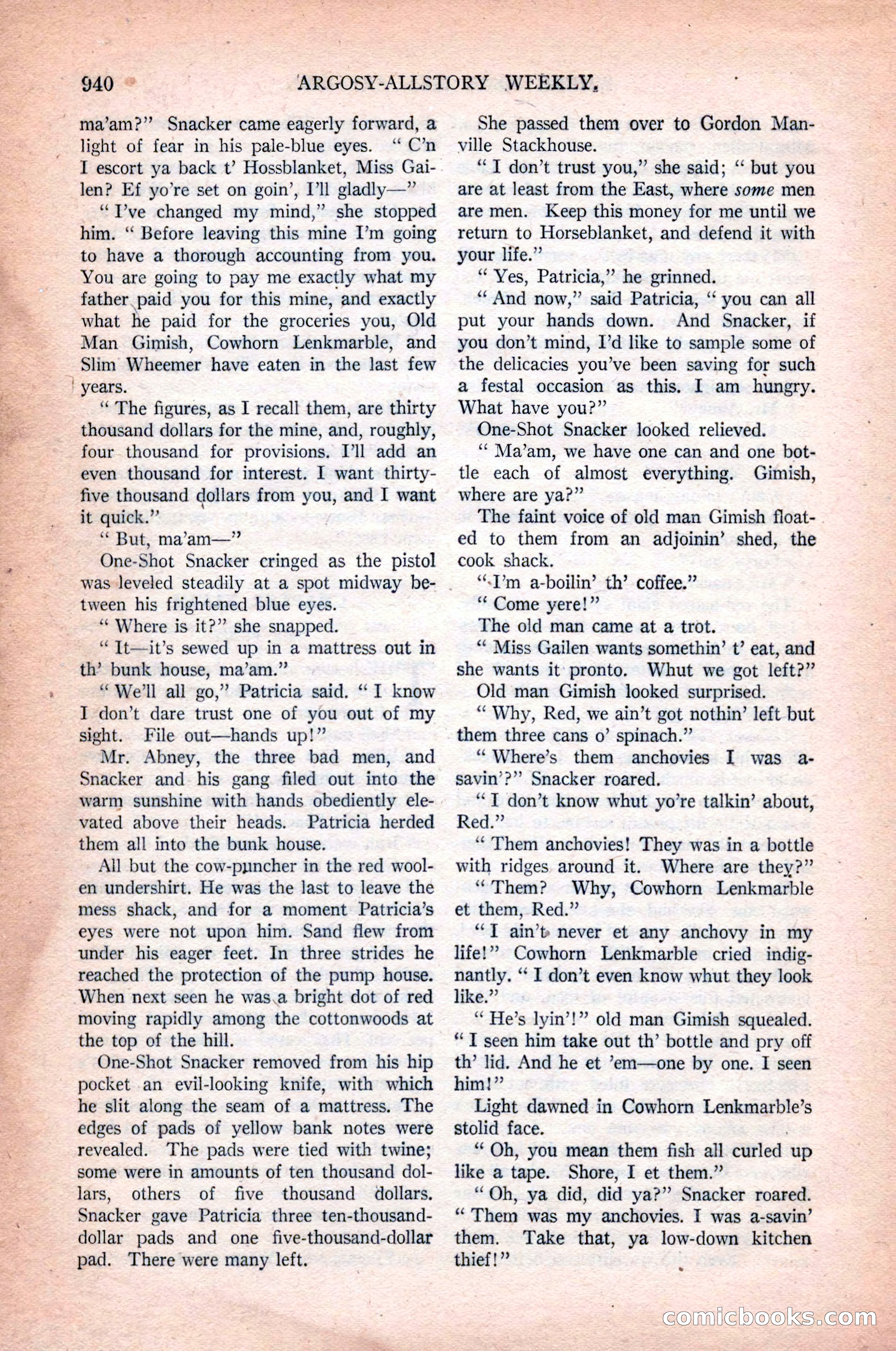 Argosy All-Story Weekly, October 31, 1925 — page 144 of 166