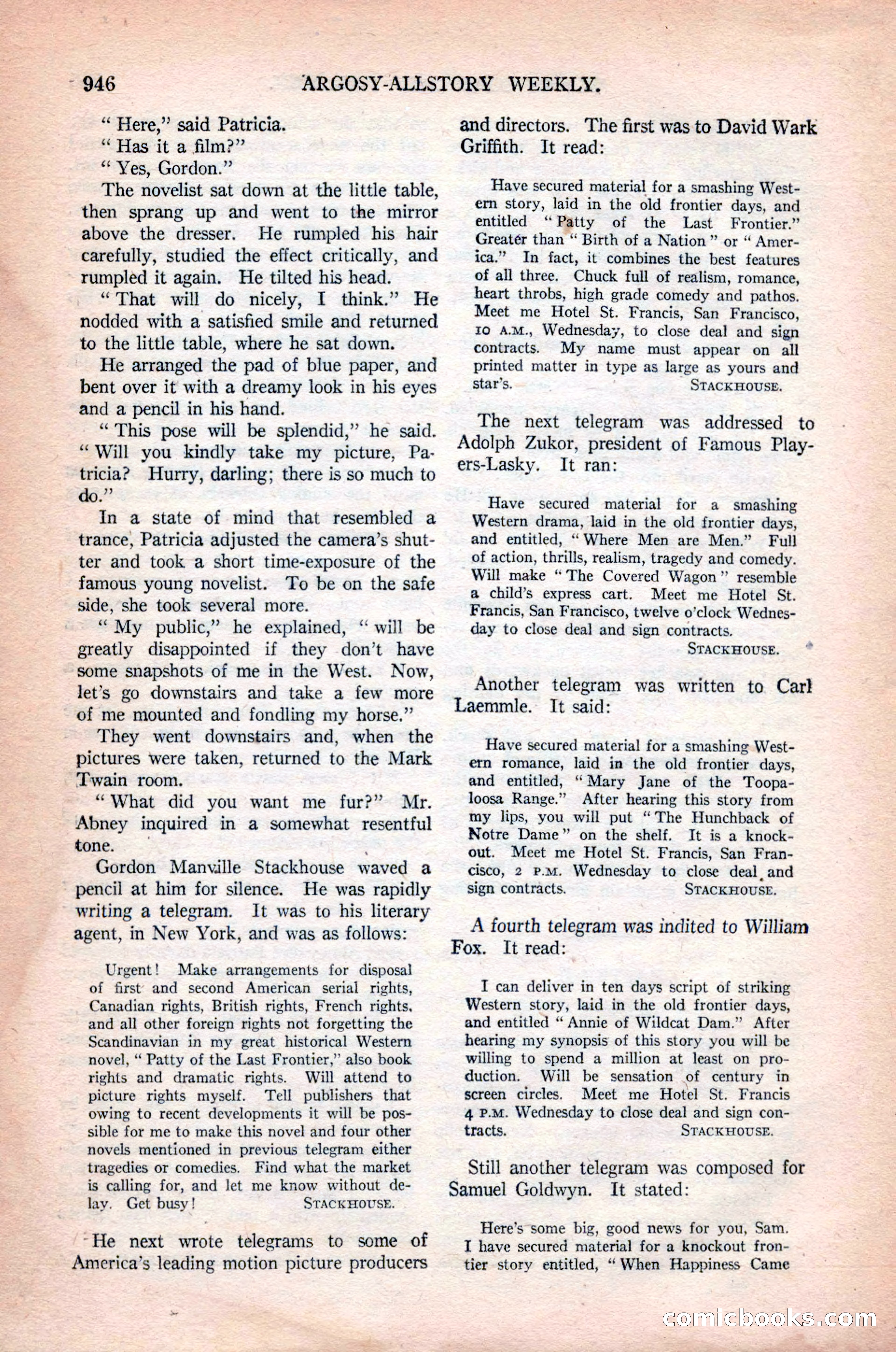 Argosy All-Story Weekly, October 31, 1925 — page 150 of 166