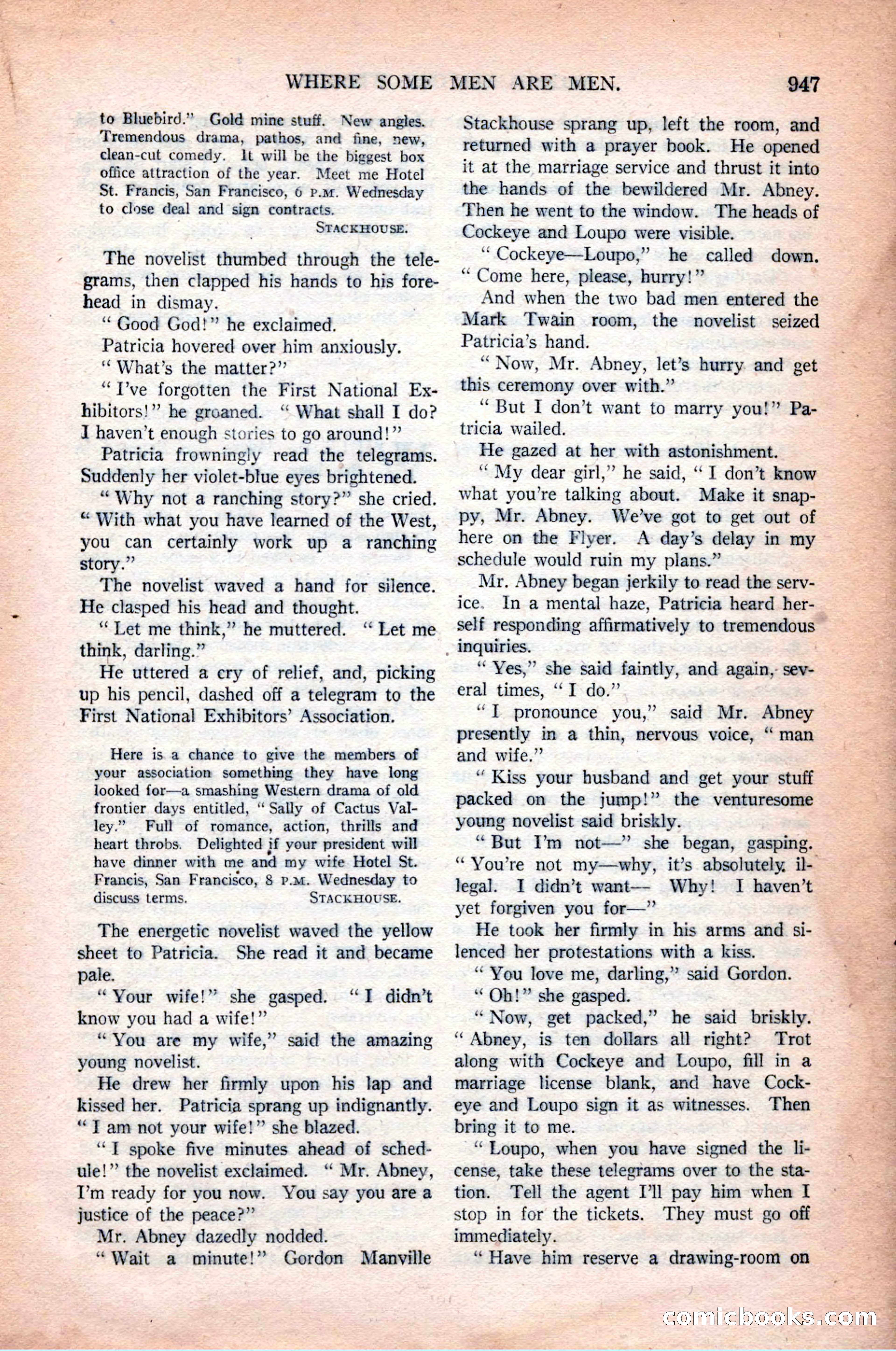 Argosy All-Story Weekly, October 31, 1925 — page 151 of 166