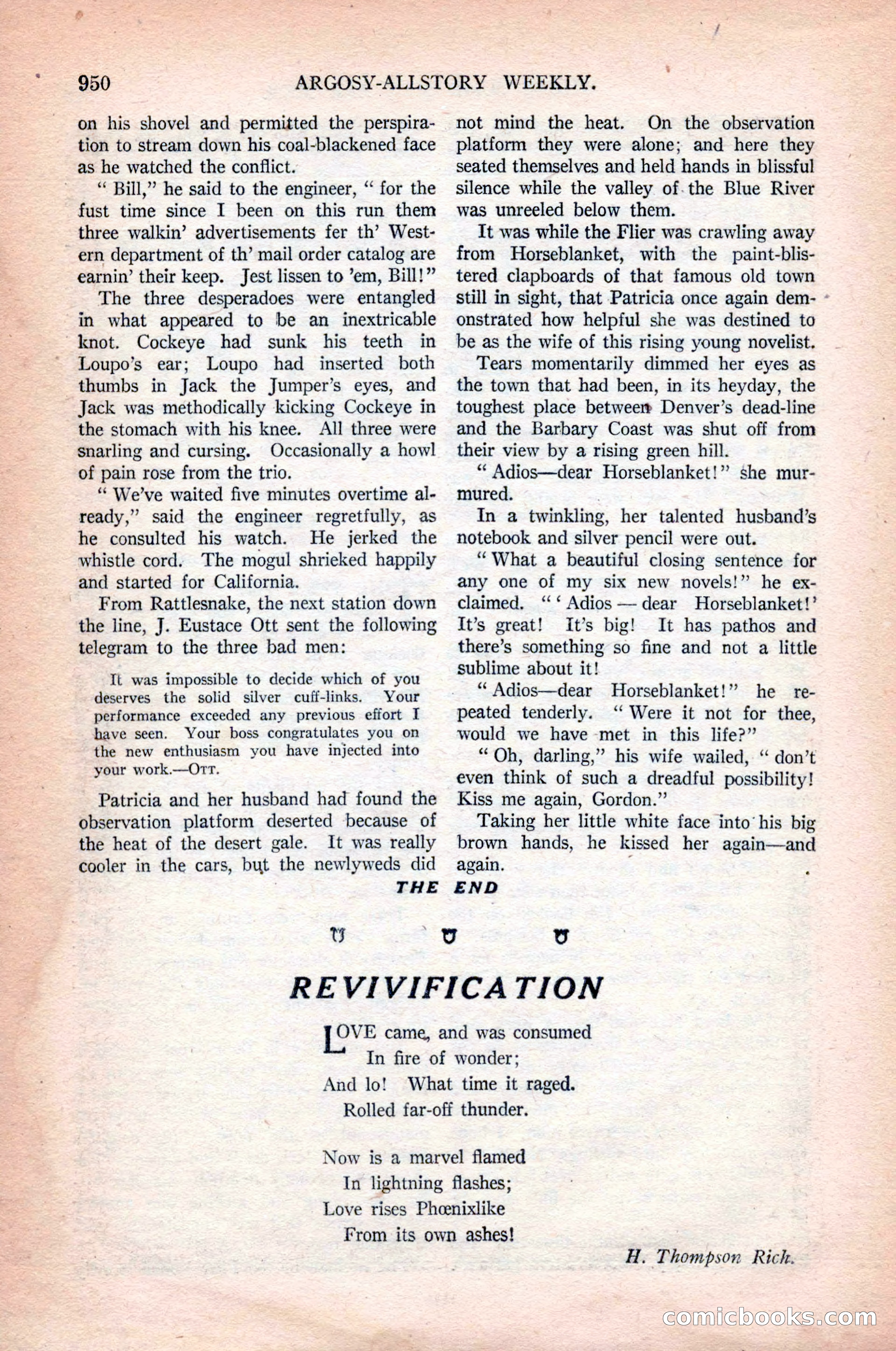 Argosy All-Story Weekly, October 31, 1925 — page 154 of 166