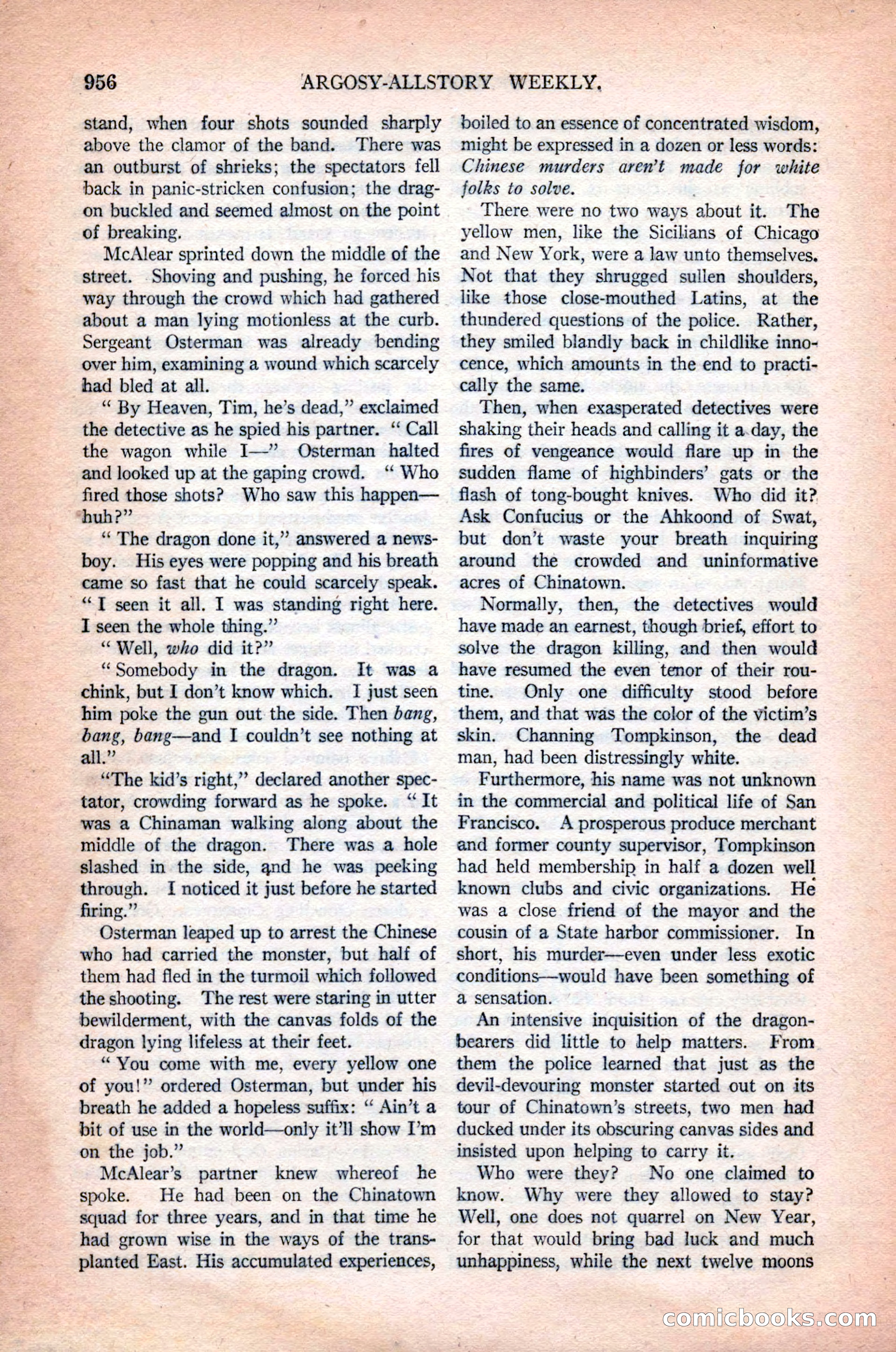 Argosy All-Story Weekly, October 31, 1925 — page 160 of 166