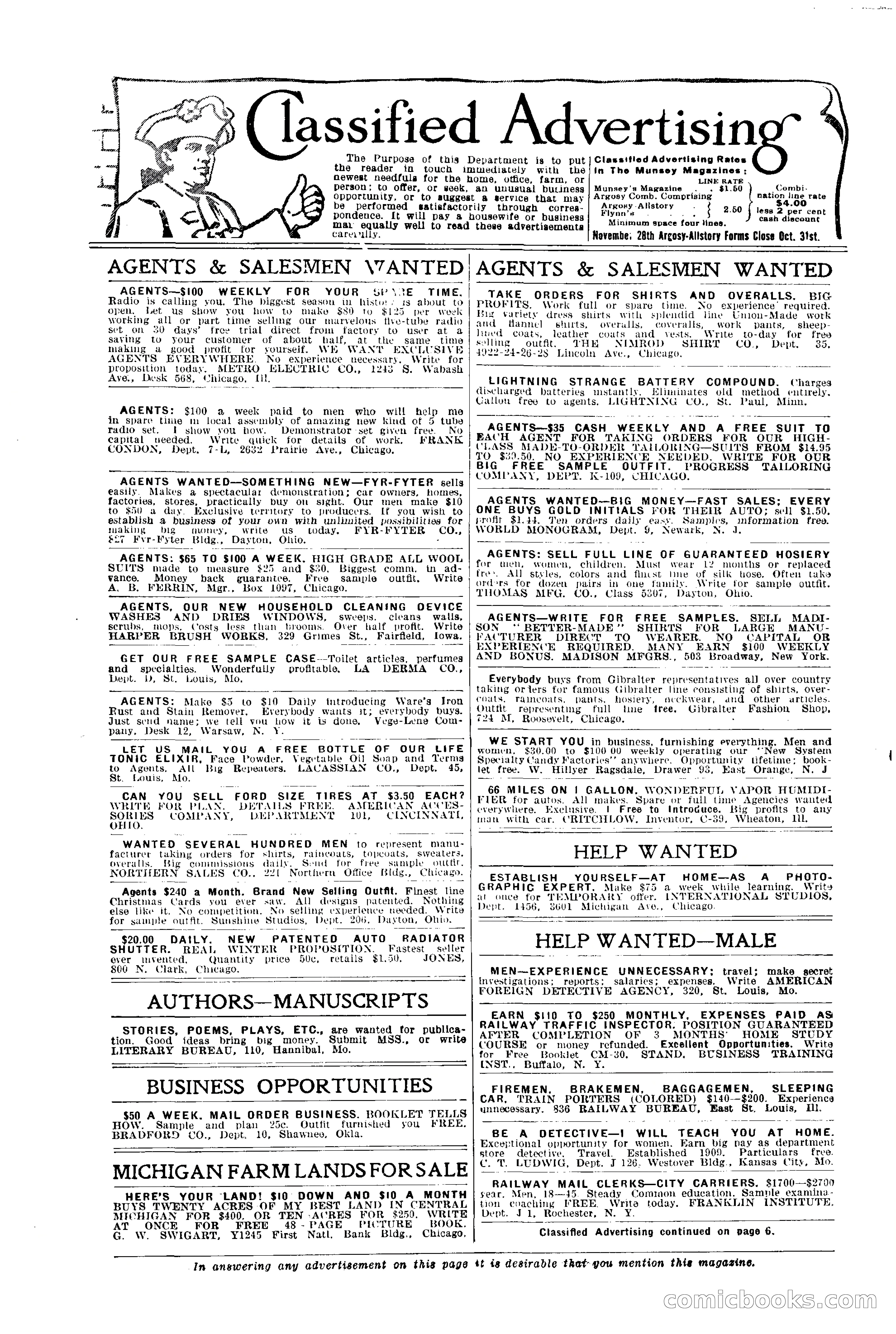 Argosy All-Story Weekly — page 4 of 170