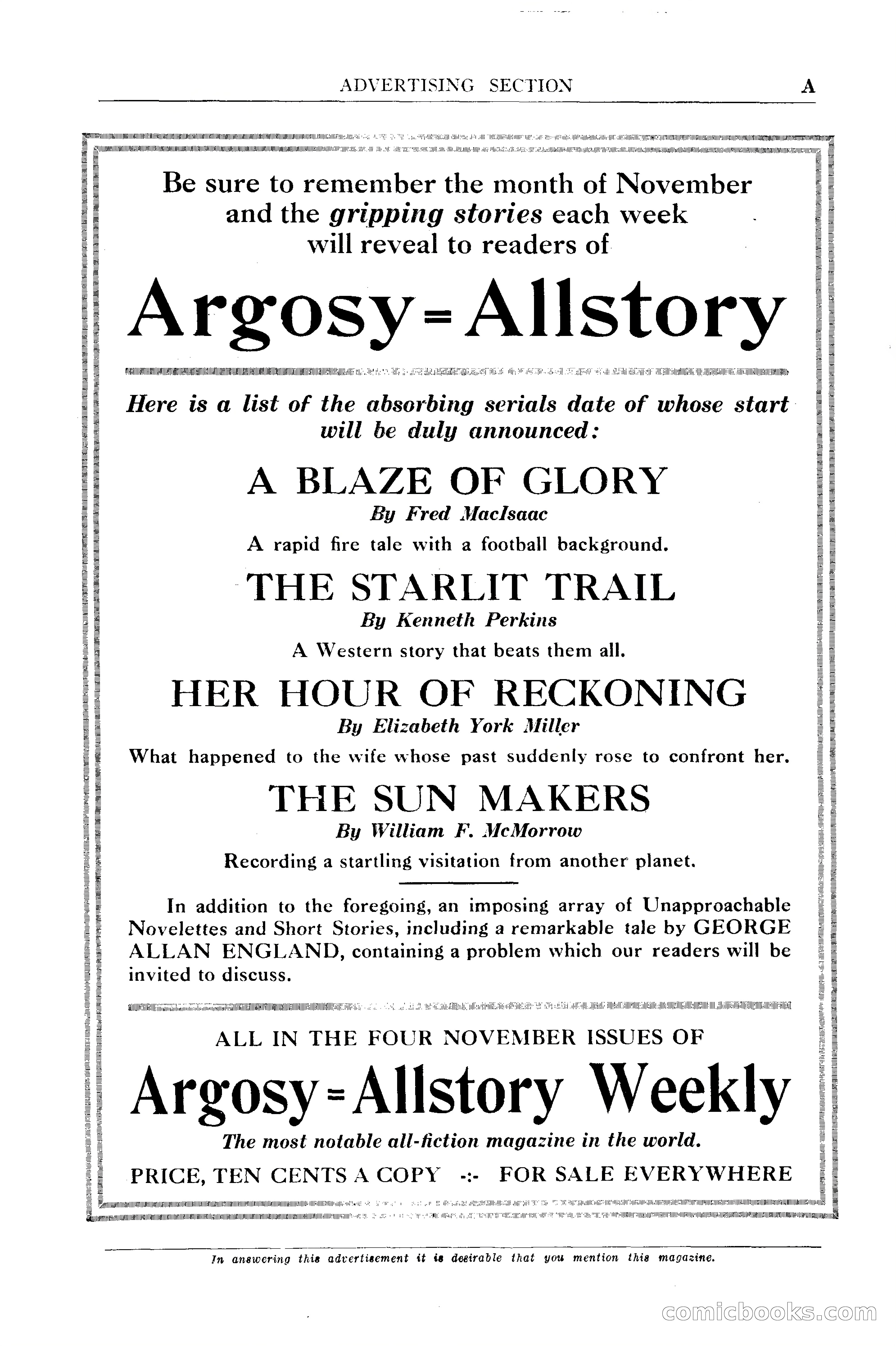 Argosy All-Story Weekly — page 8 of 170