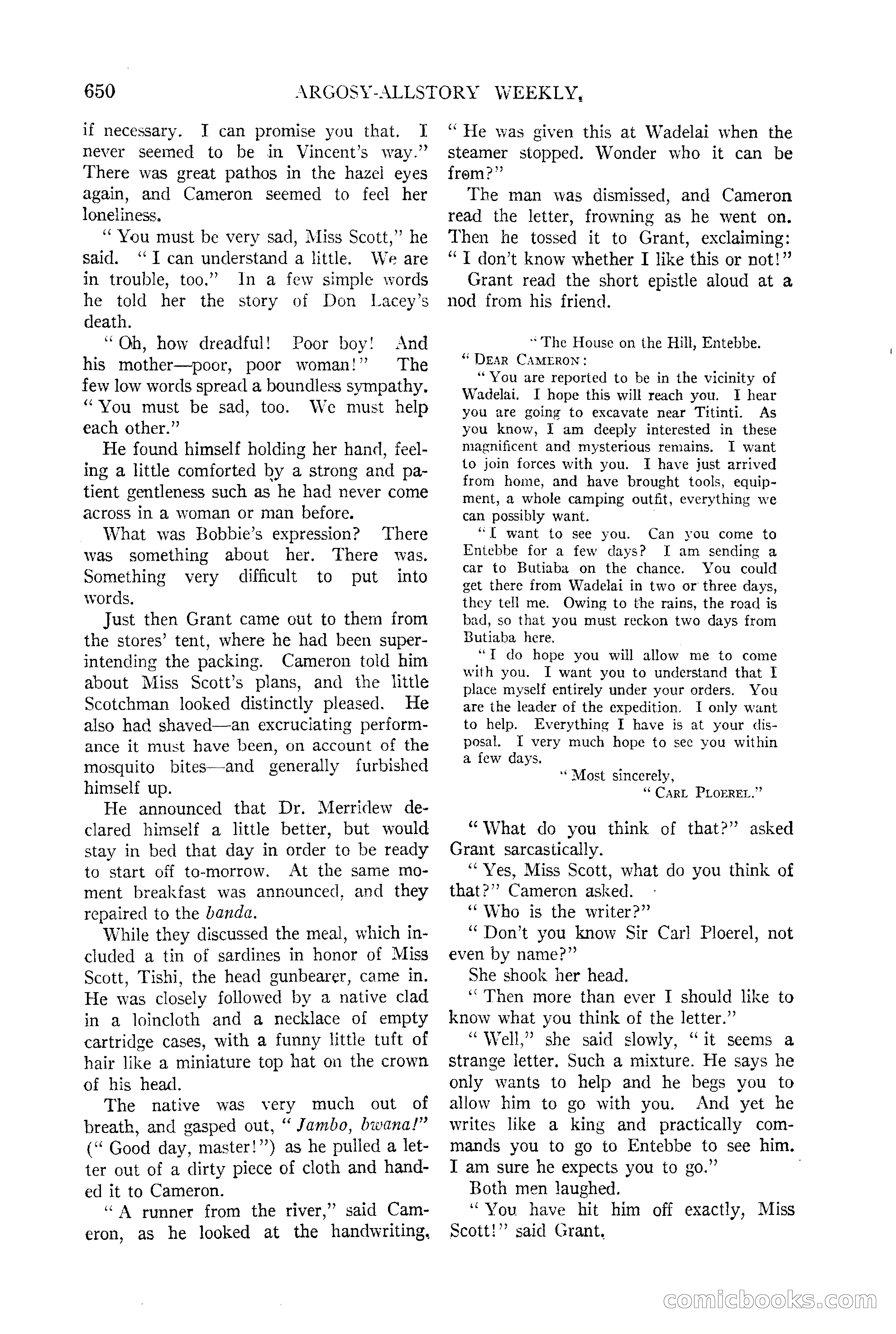 Argosy All-Story Weekly — page 18 of 170