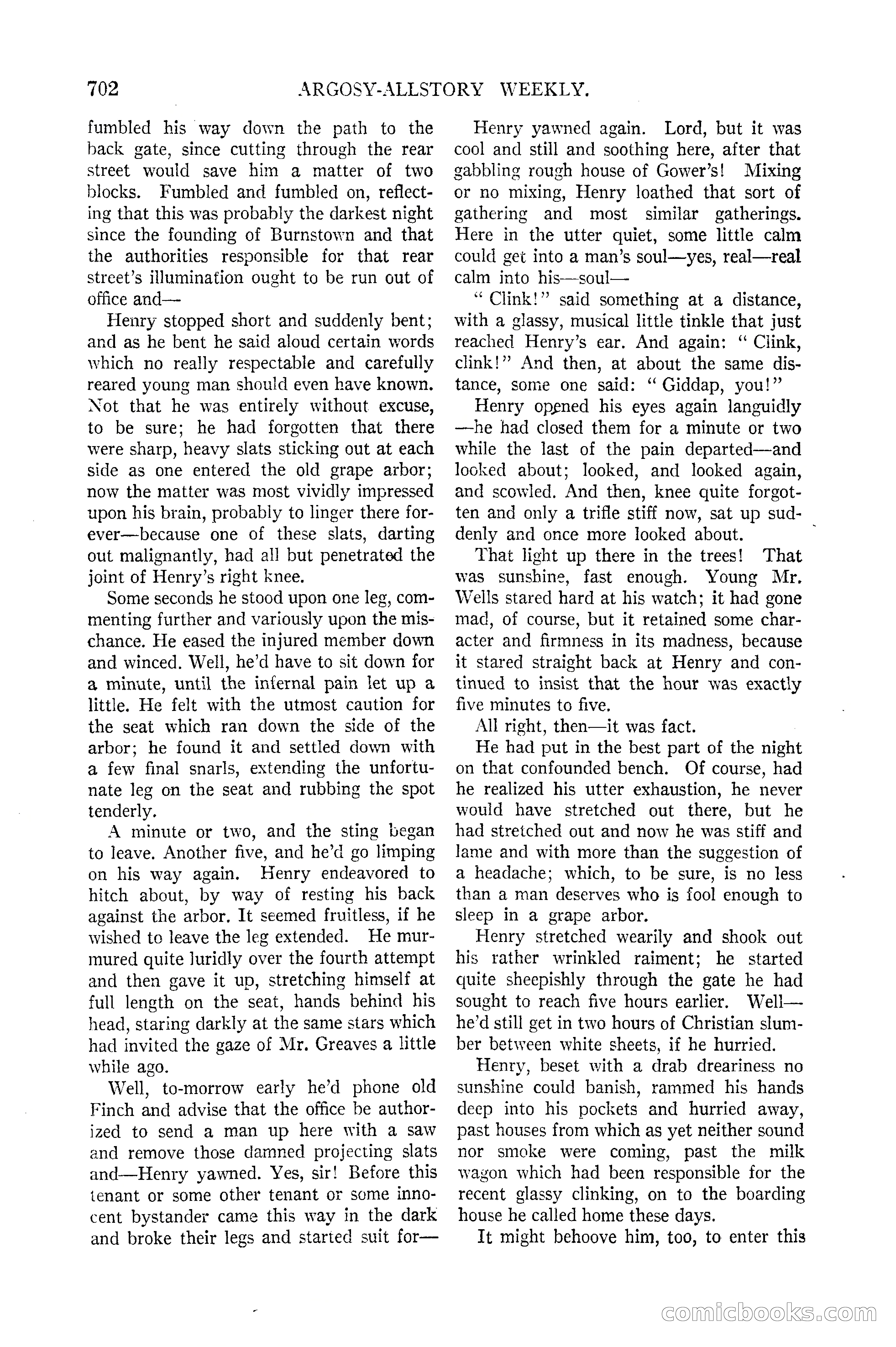 Argosy All-Story Weekly — page 70 of 170