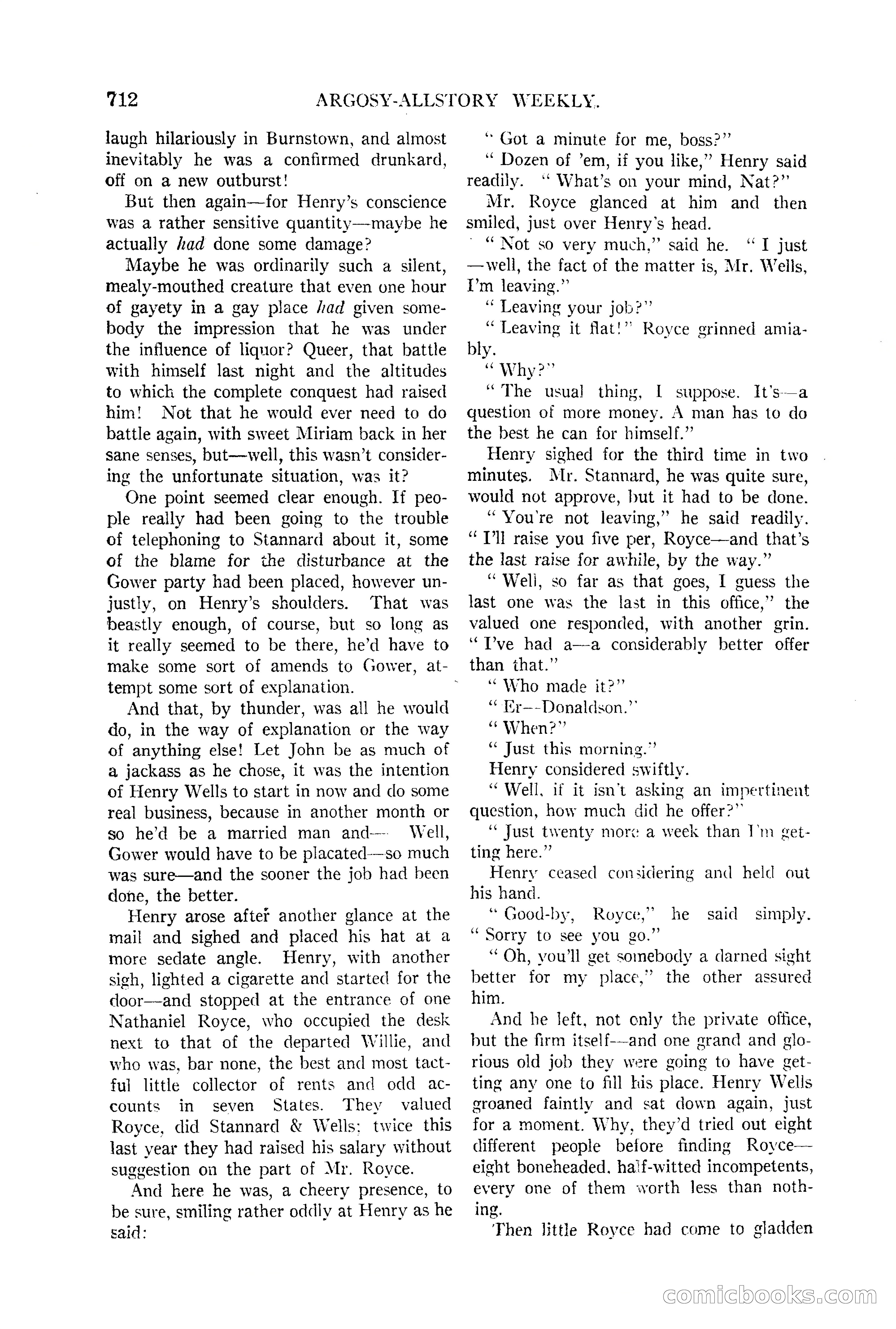 Argosy All-Story Weekly — page 80 of 170
