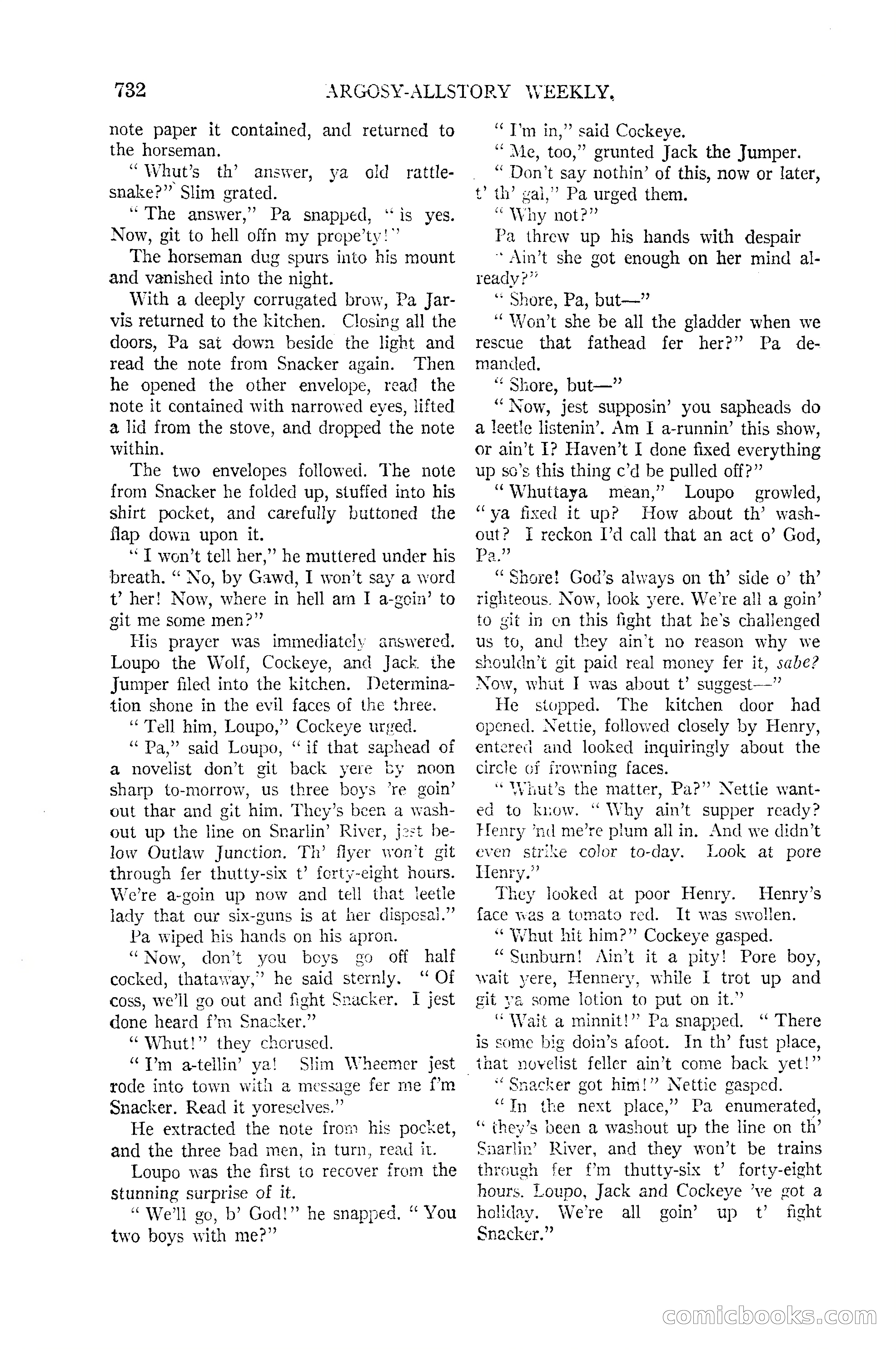 Argosy All-Story Weekly — page 100 of 170