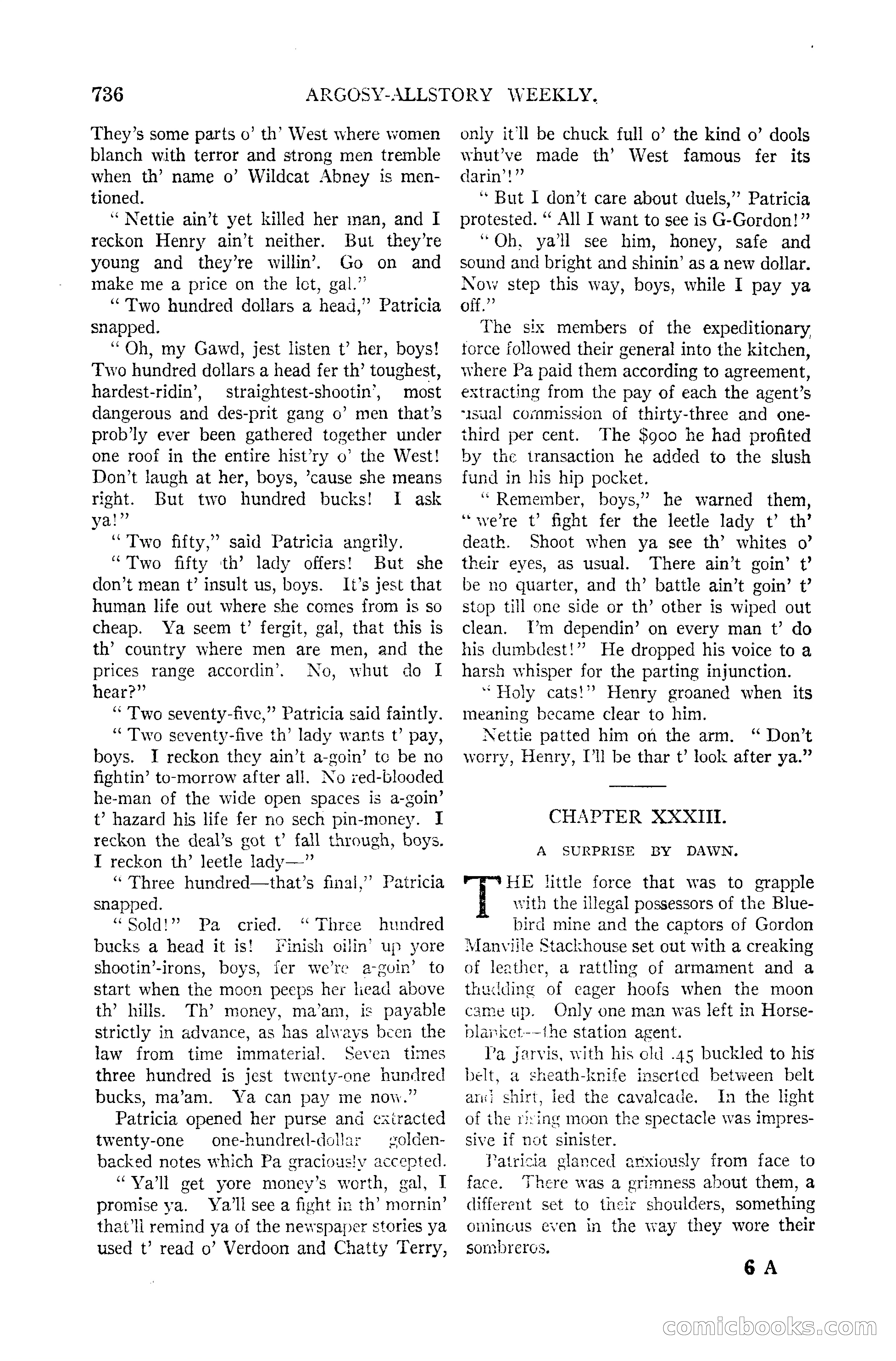 Argosy All-Story Weekly — page 104 of 170
