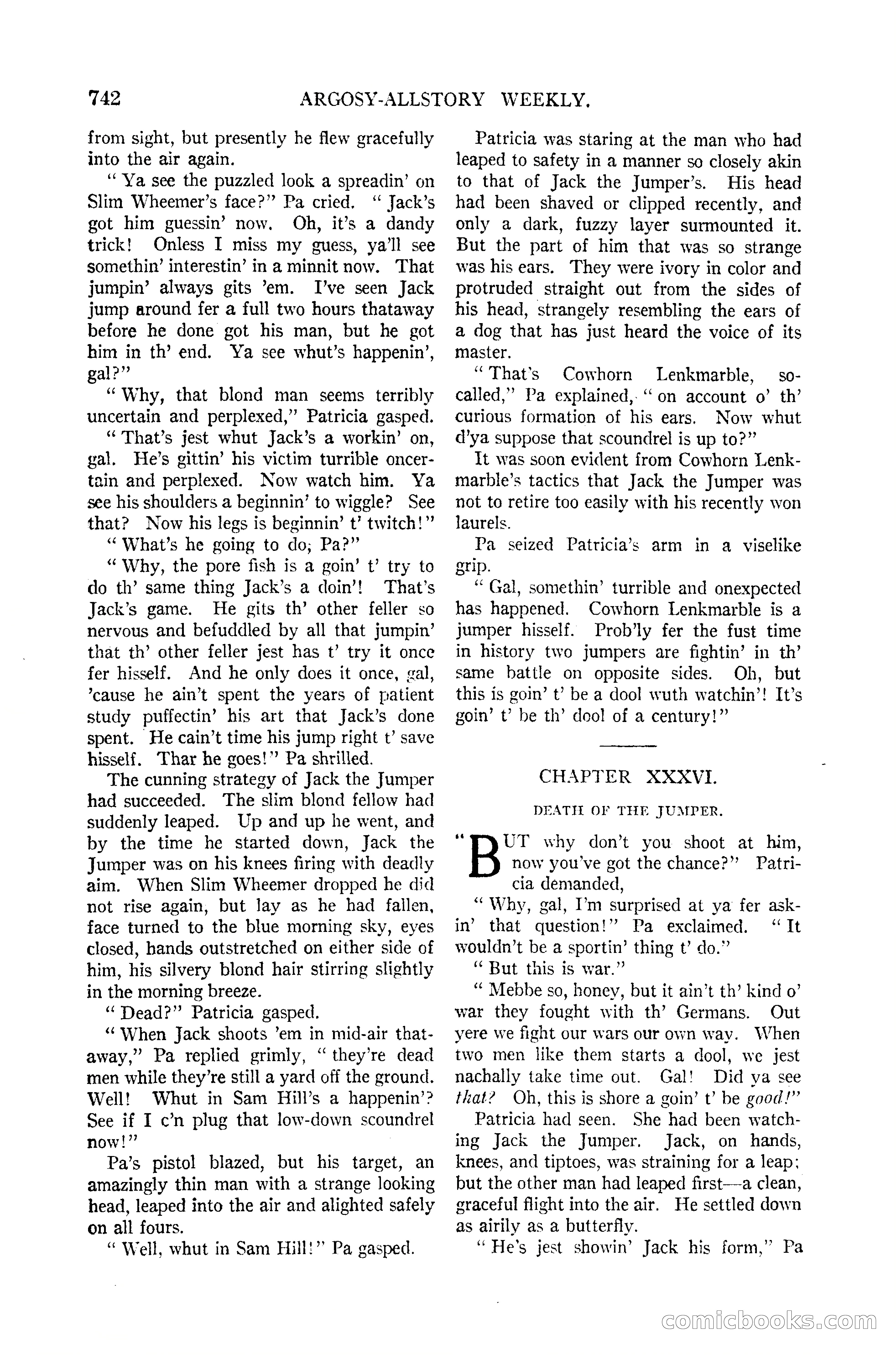 Argosy All-Story Weekly — page 110 of 170