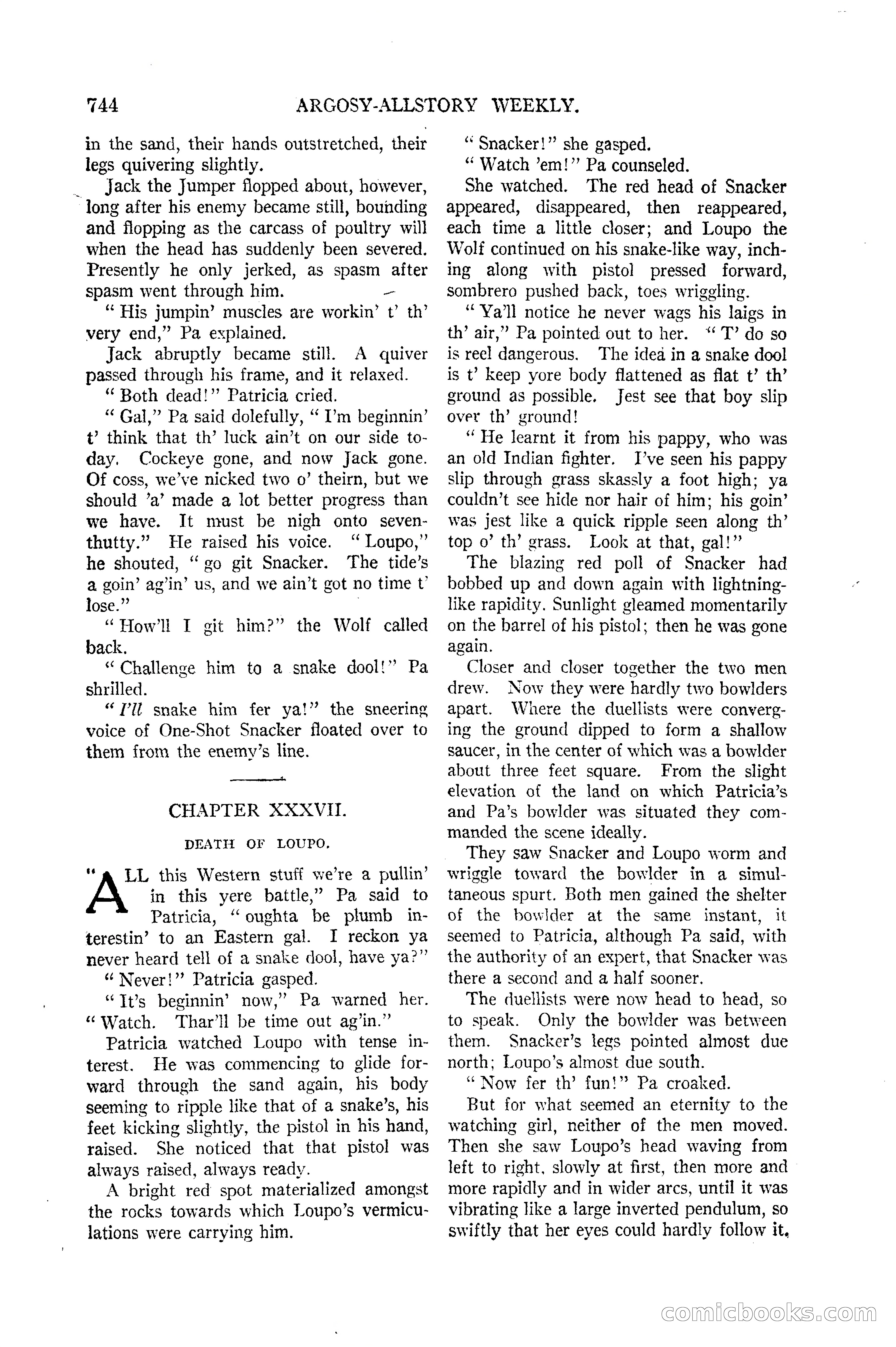 Argosy All-Story Weekly — page 112 of 170