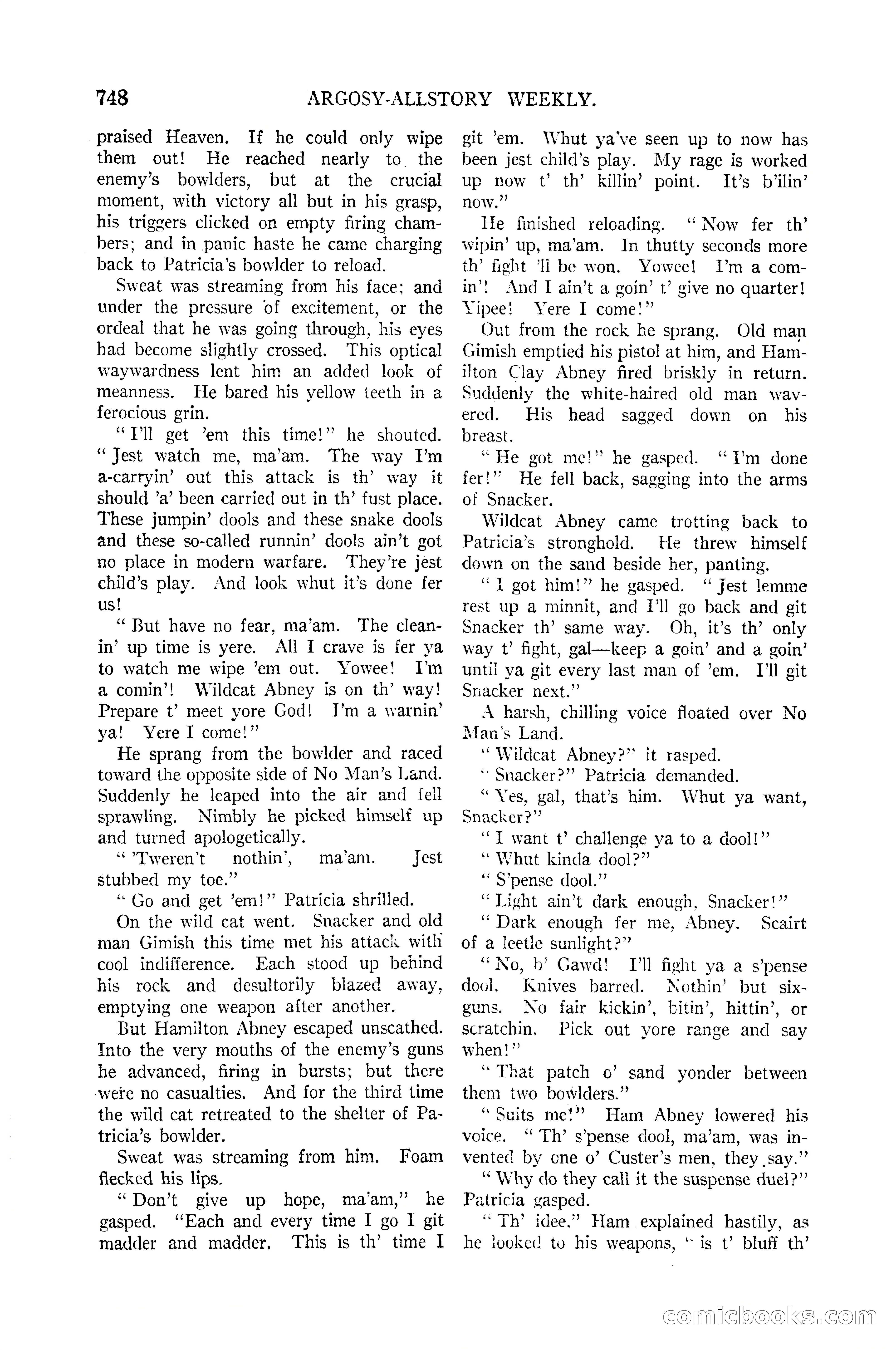 Argosy All-Story Weekly — page 116 of 170