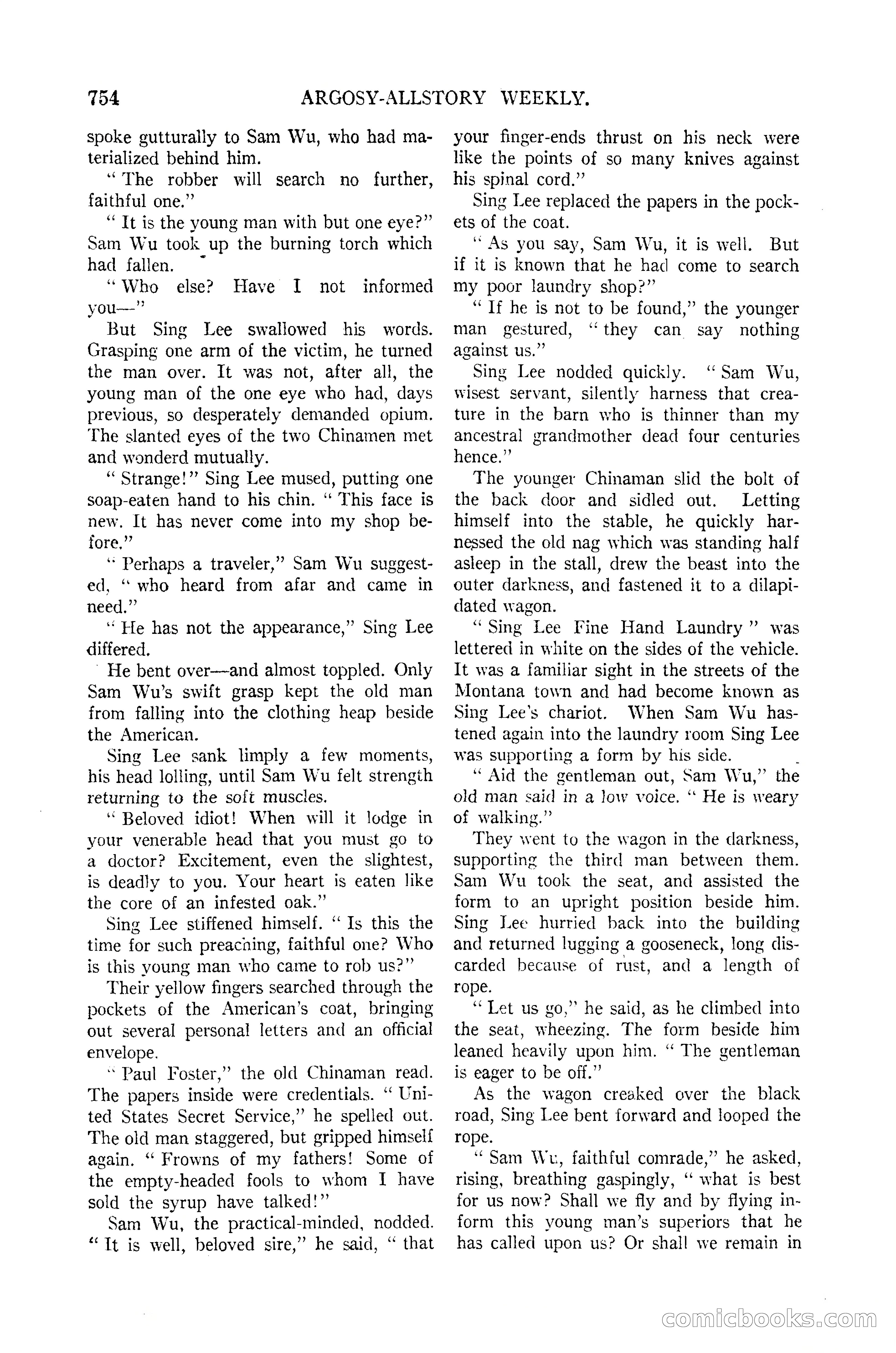 Argosy All-Story Weekly — page 122 of 170