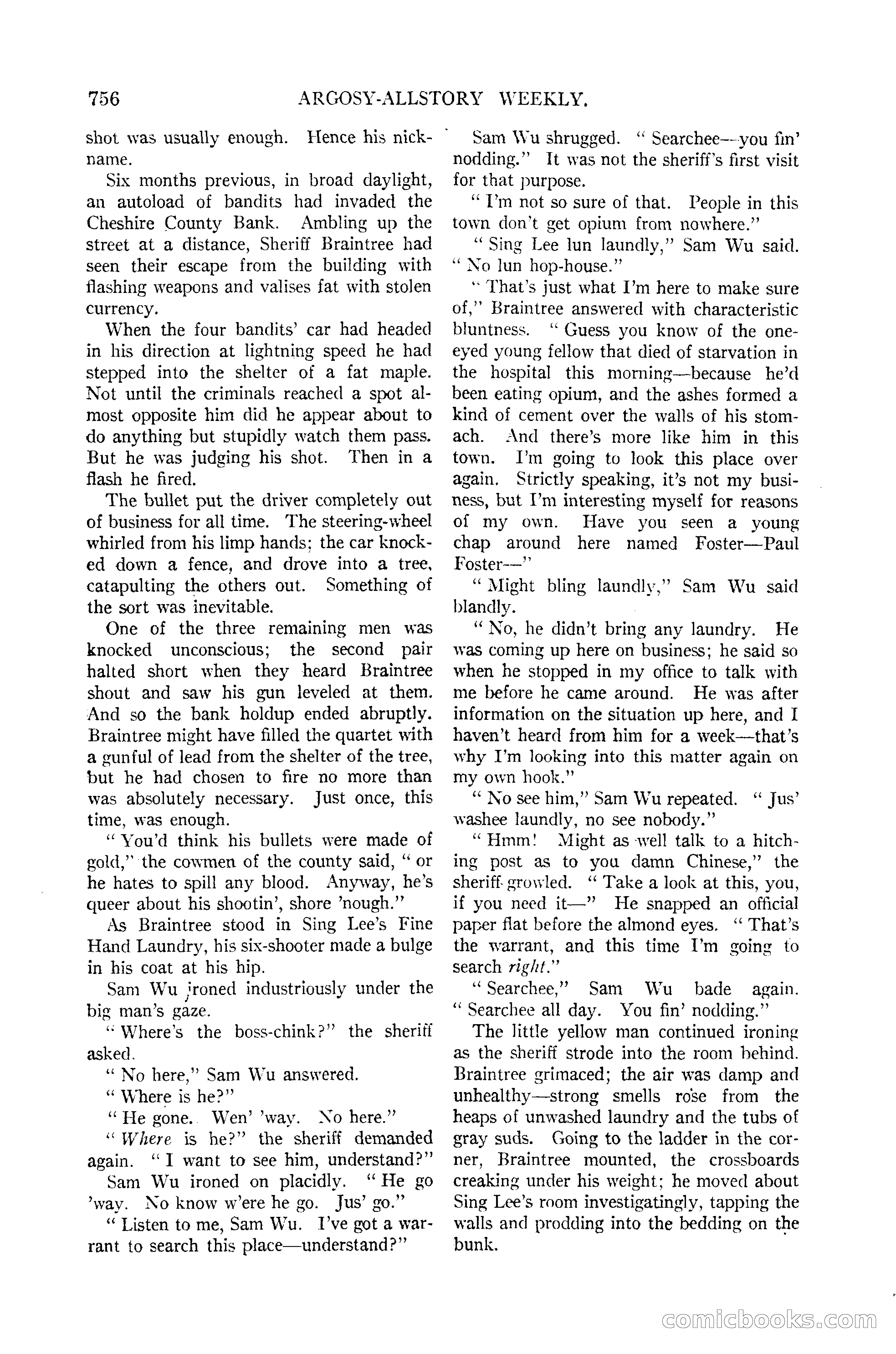 Argosy All-Story Weekly — page 124 of 170