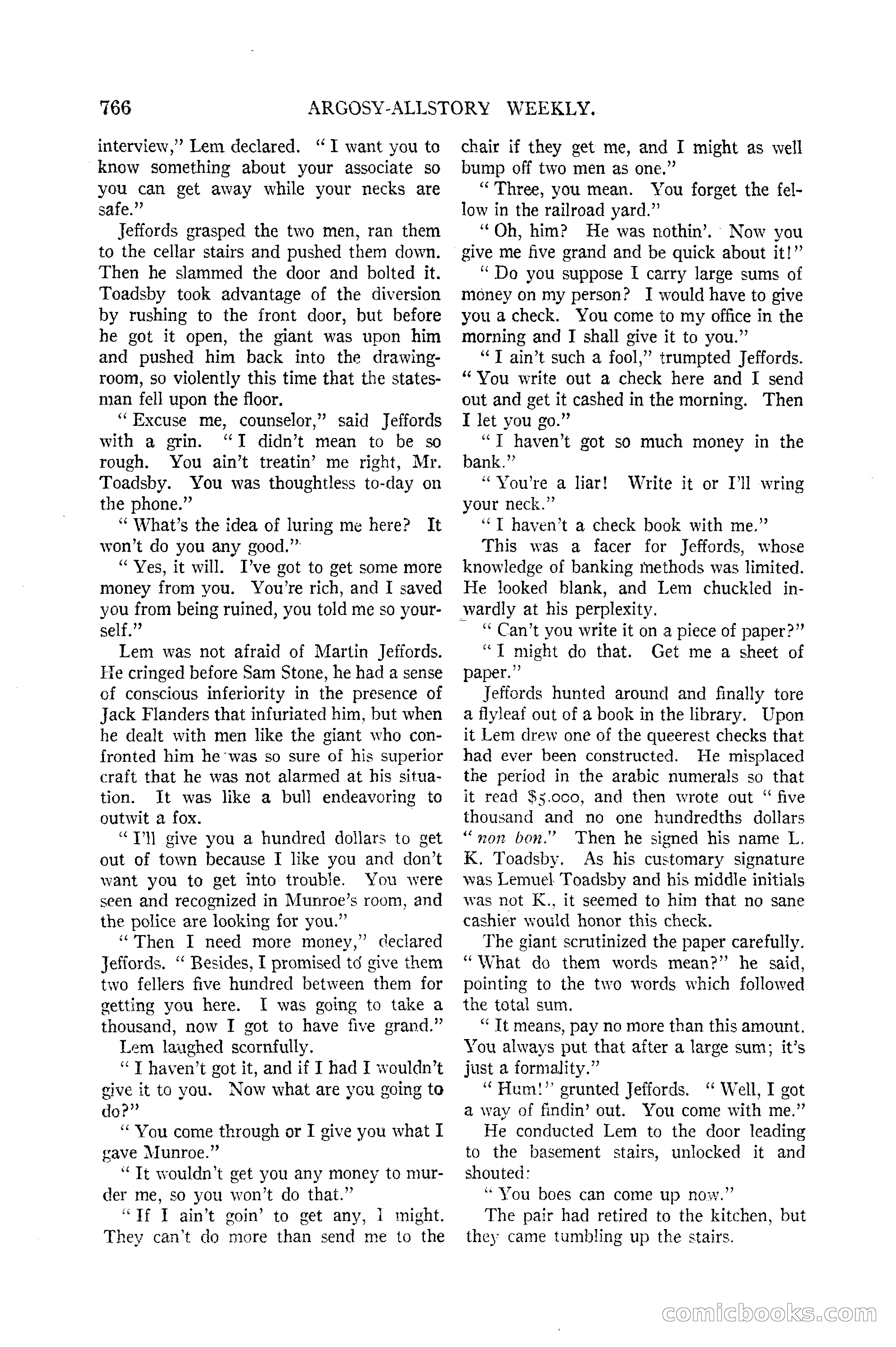 Argosy All-Story Weekly — page 134 of 170
