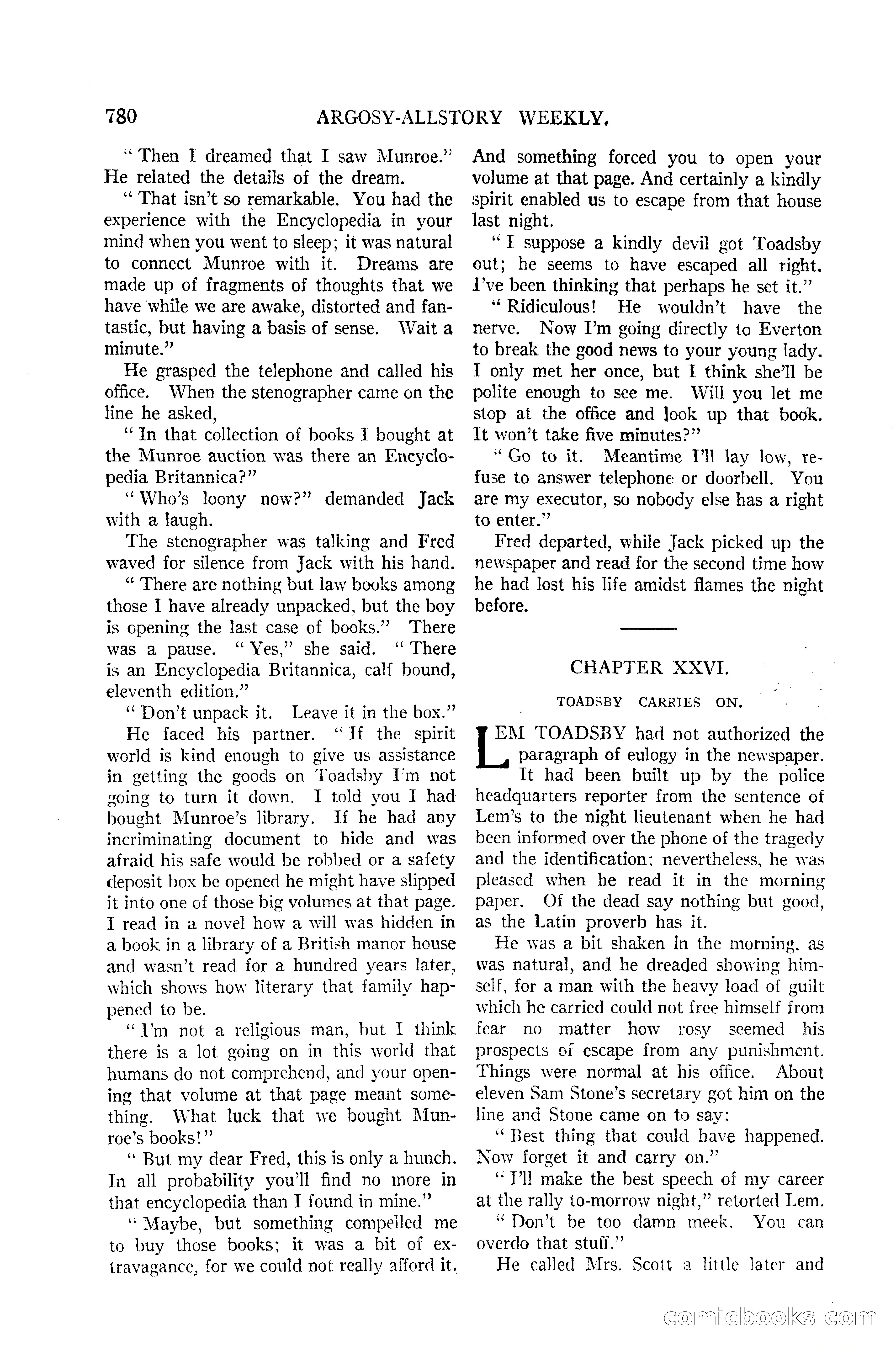 Argosy All-Story Weekly — page 148 of 170