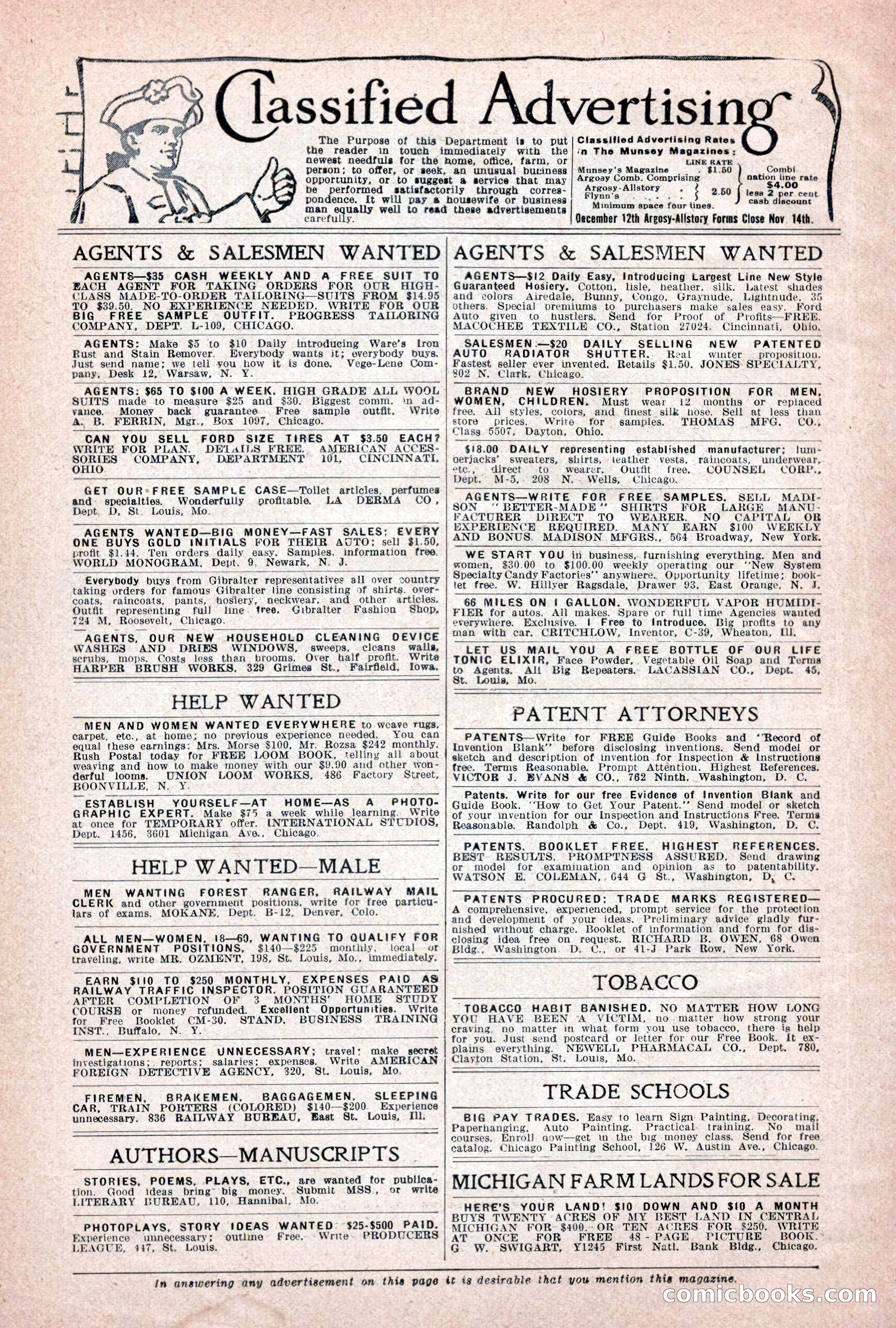 Argosy All-Story Weekly, November 7, 1925 — page 6 of 184