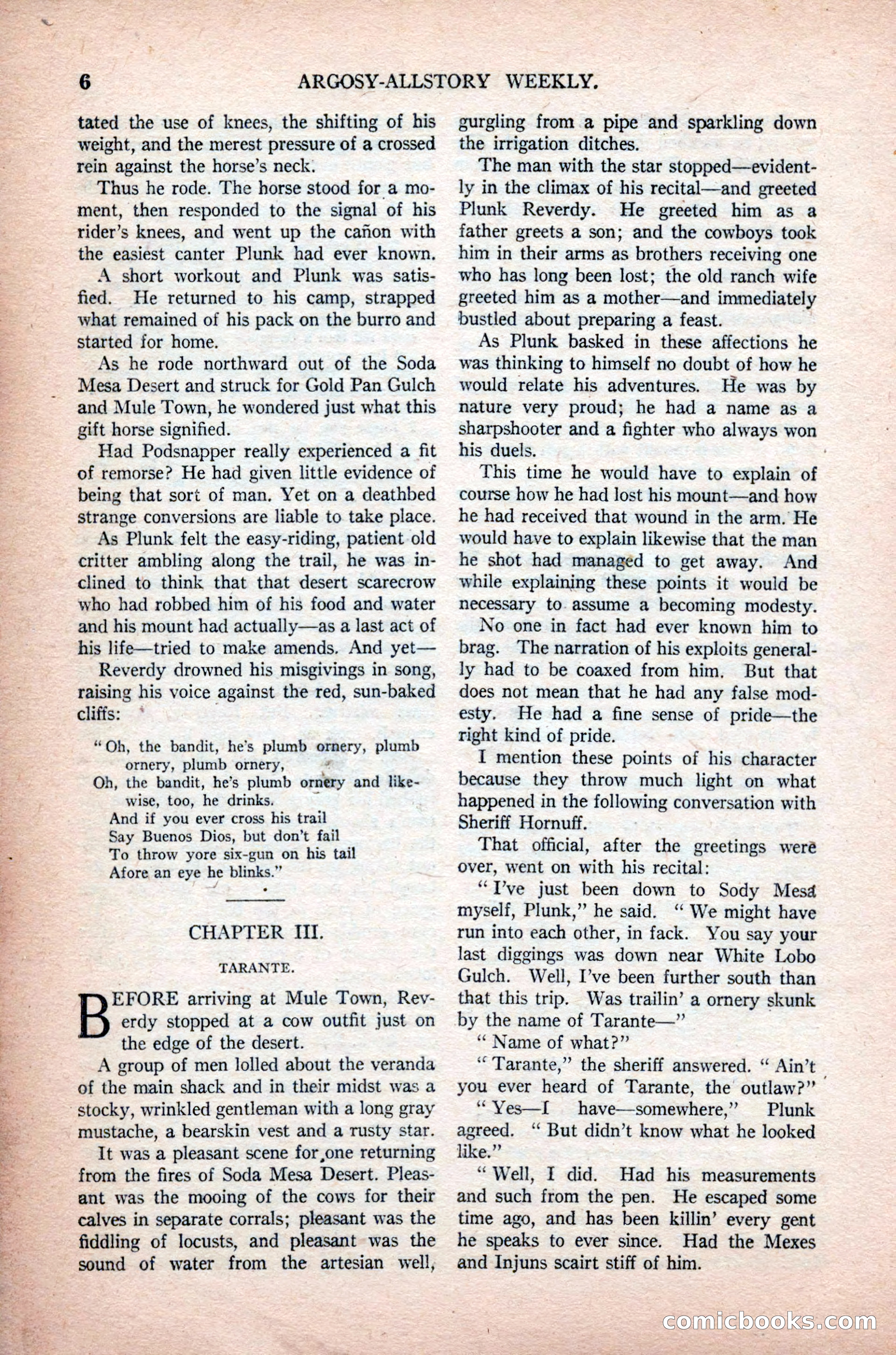 Argosy All-Story Weekly, November 7, 1925 — page 16 of 184