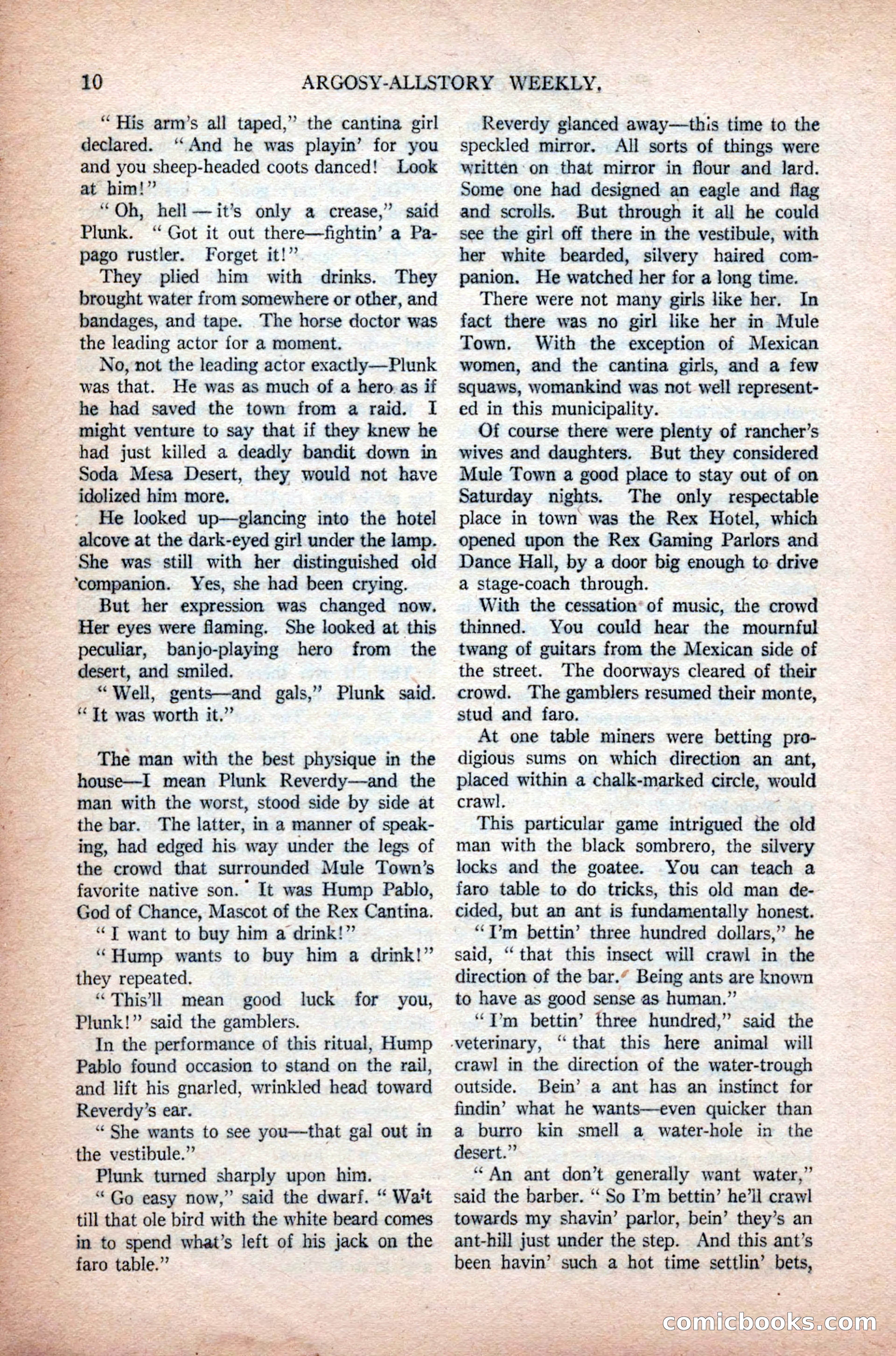 Argosy All-Story Weekly, November 7, 1925 — page 20 of 184