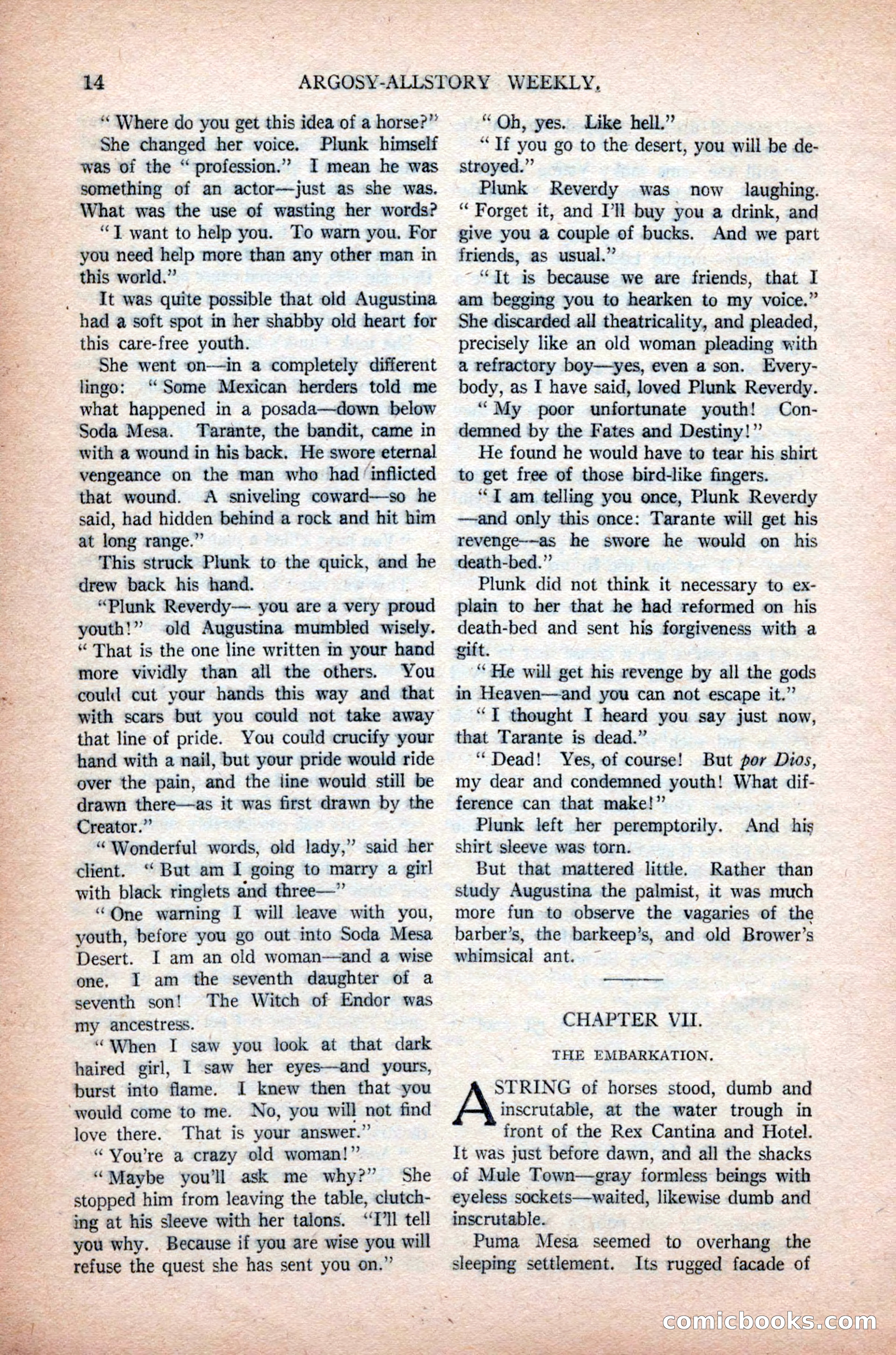 Argosy All-Story Weekly, November 7, 1925 — page 24 of 184
