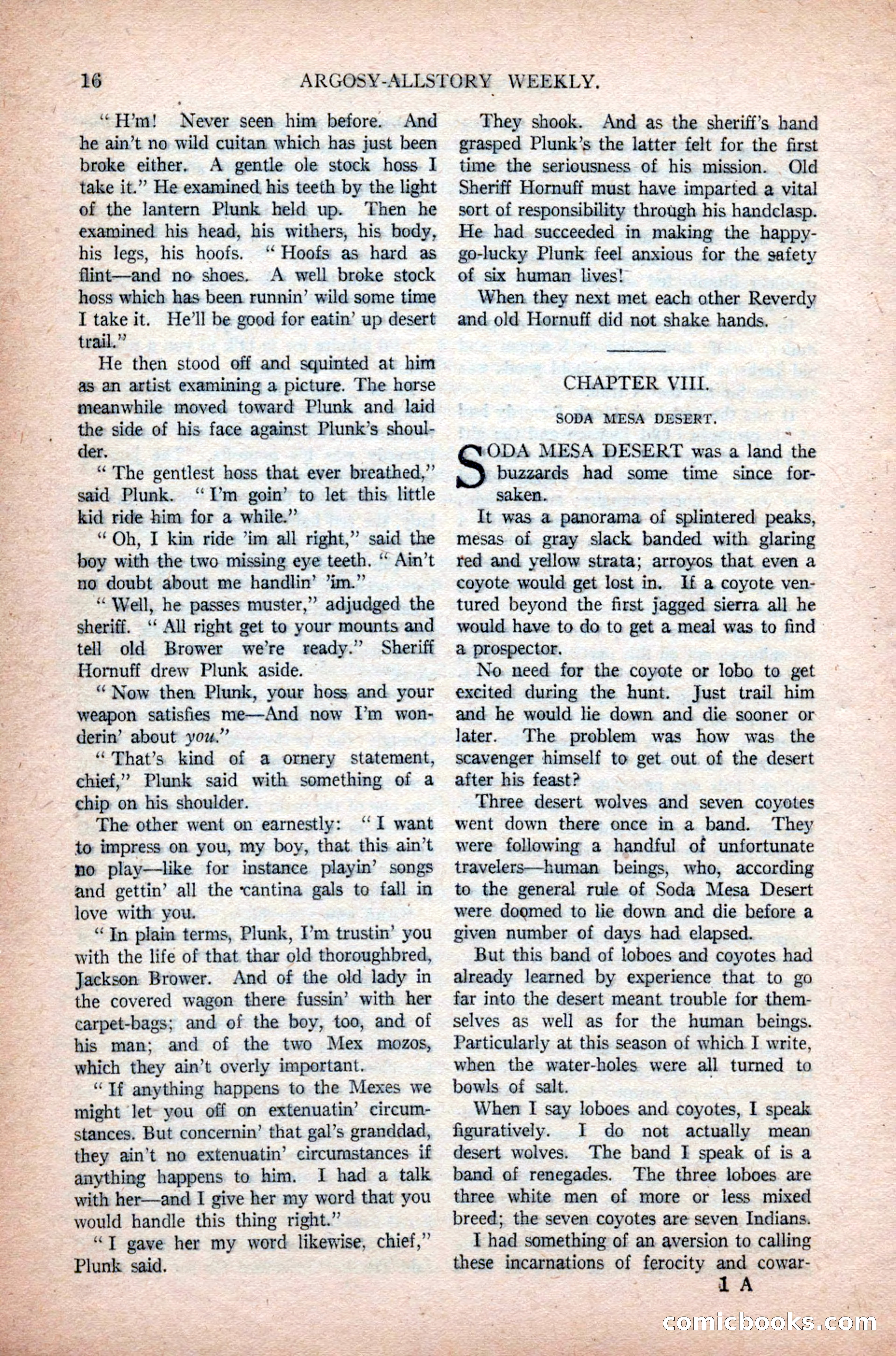 Argosy All-Story Weekly, November 7, 1925 — page 26 of 184