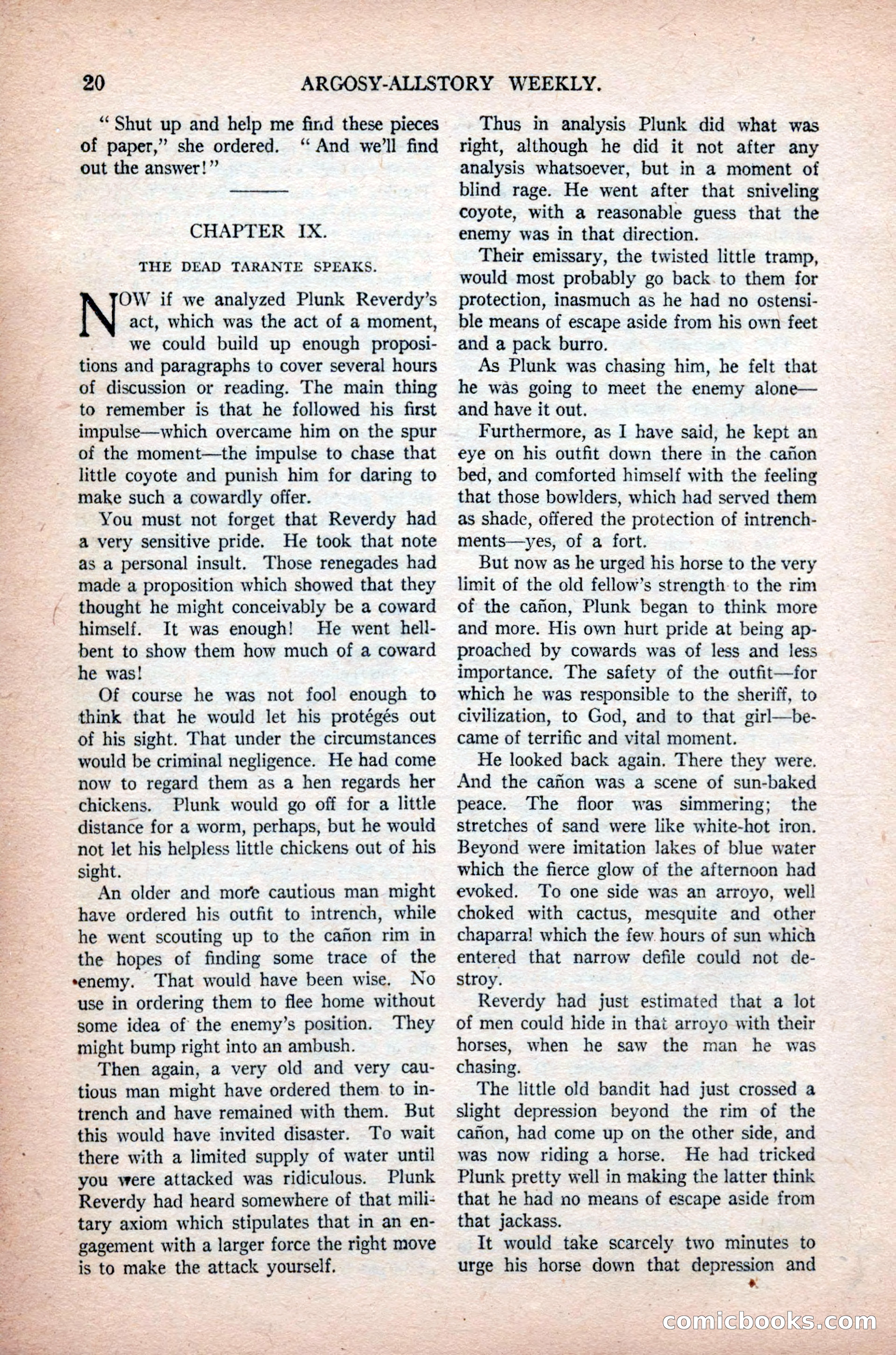 Argosy All-Story Weekly, November 7, 1925 — page 30 of 184