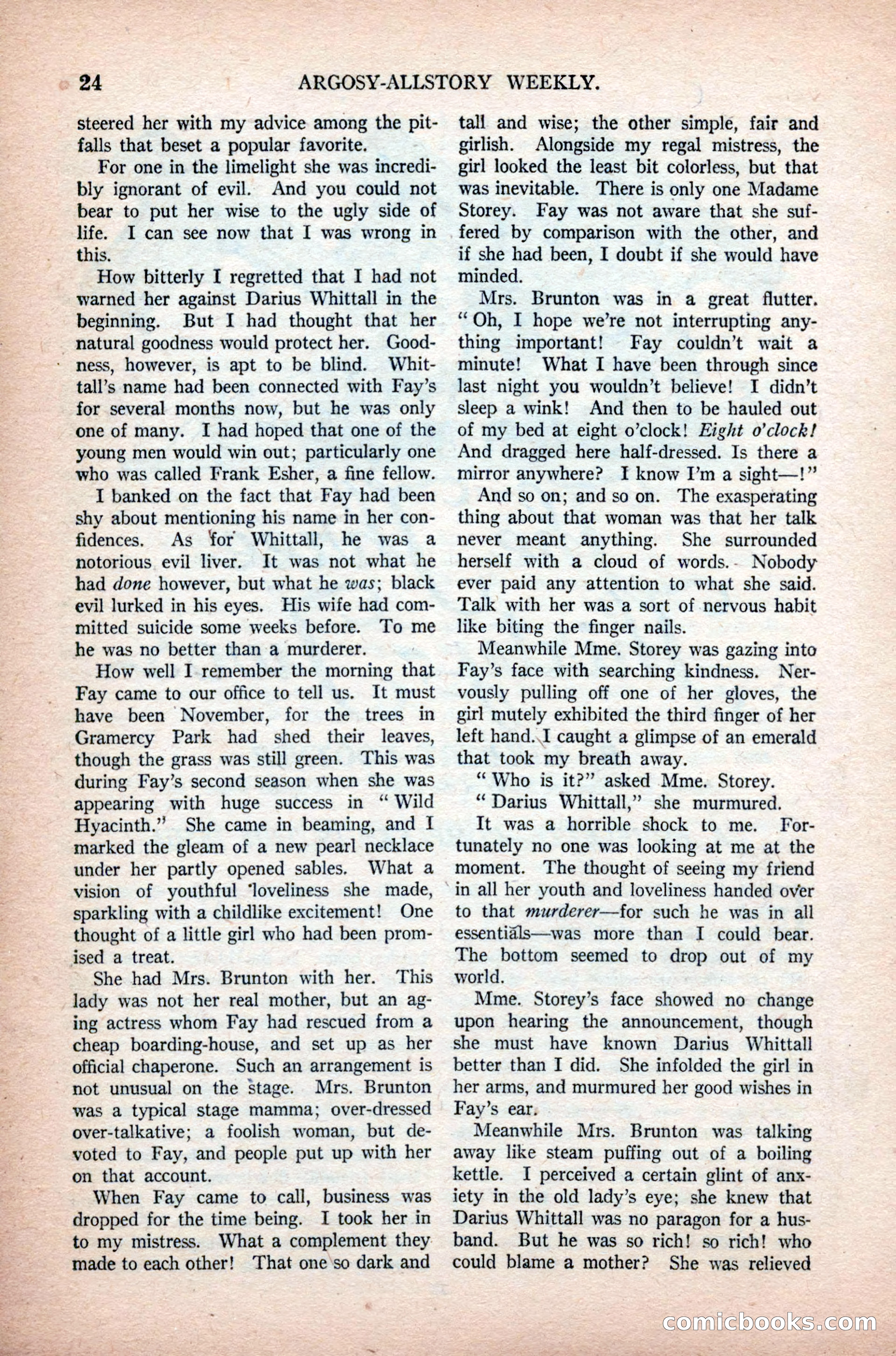 Argosy All-Story Weekly, November 7, 1925 — page 34 of 184