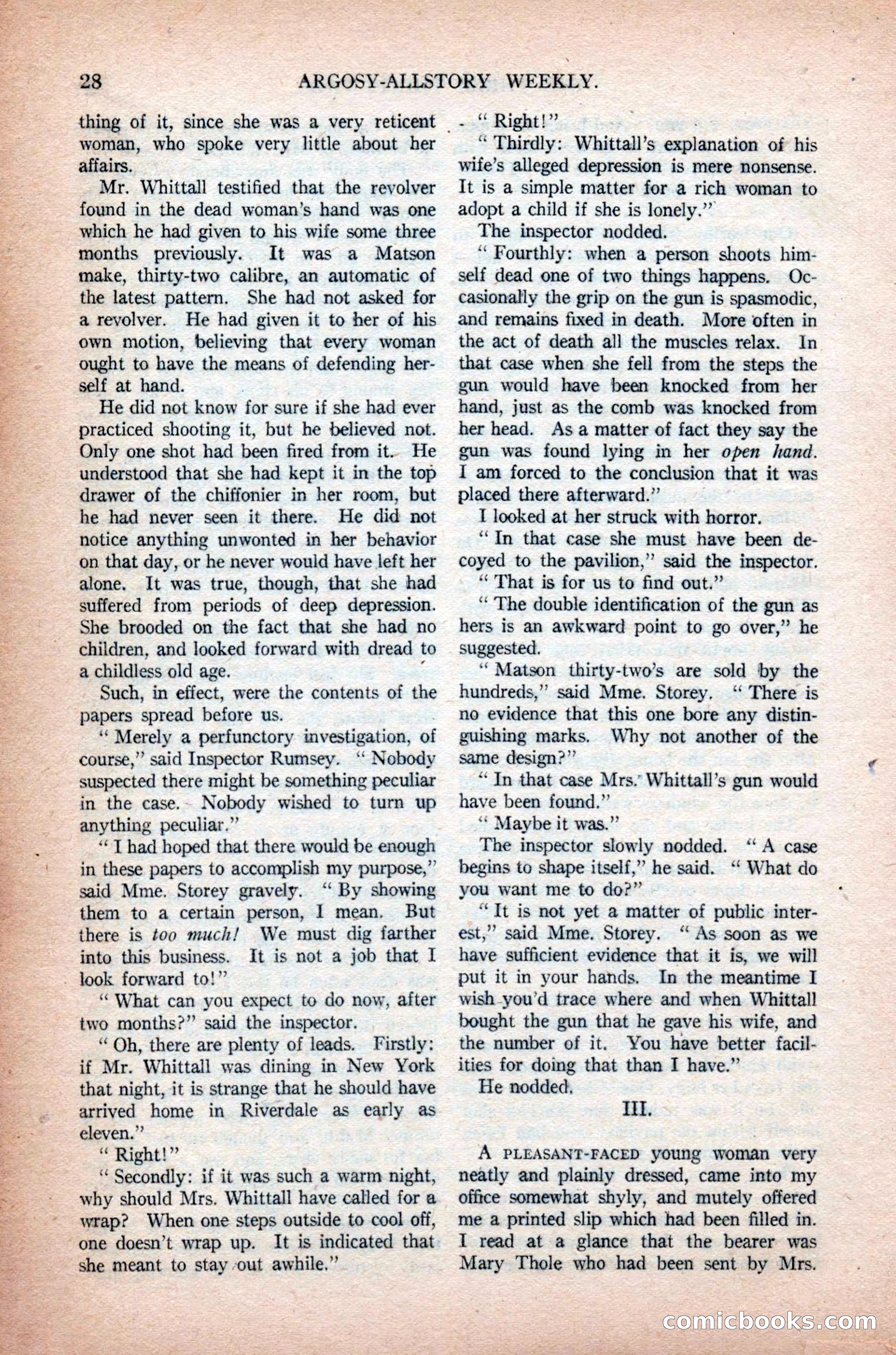 Argosy All-Story Weekly, November 7, 1925 — page 38 of 184