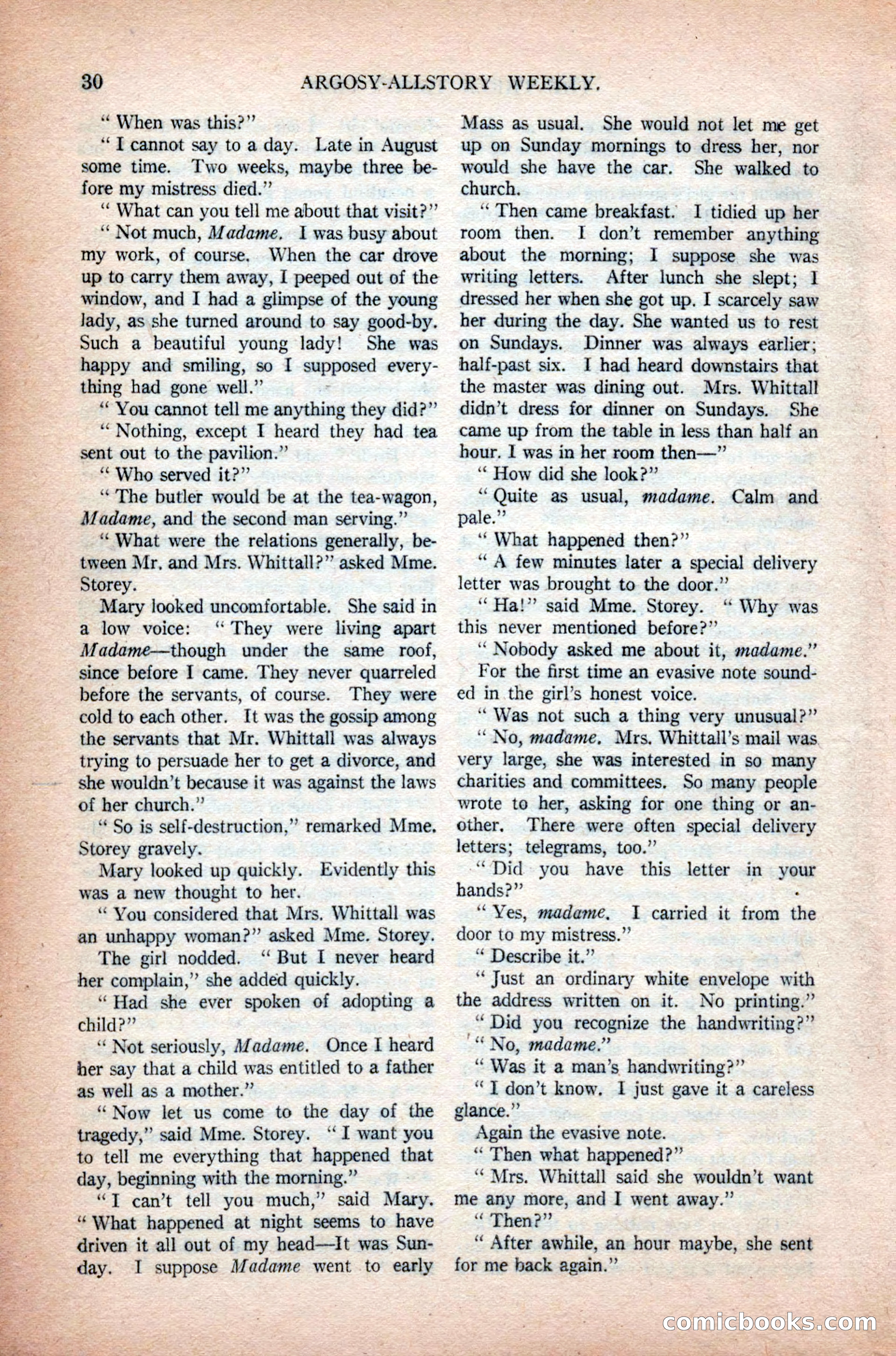 Argosy All-Story Weekly, November 7, 1925 — page 40 of 184