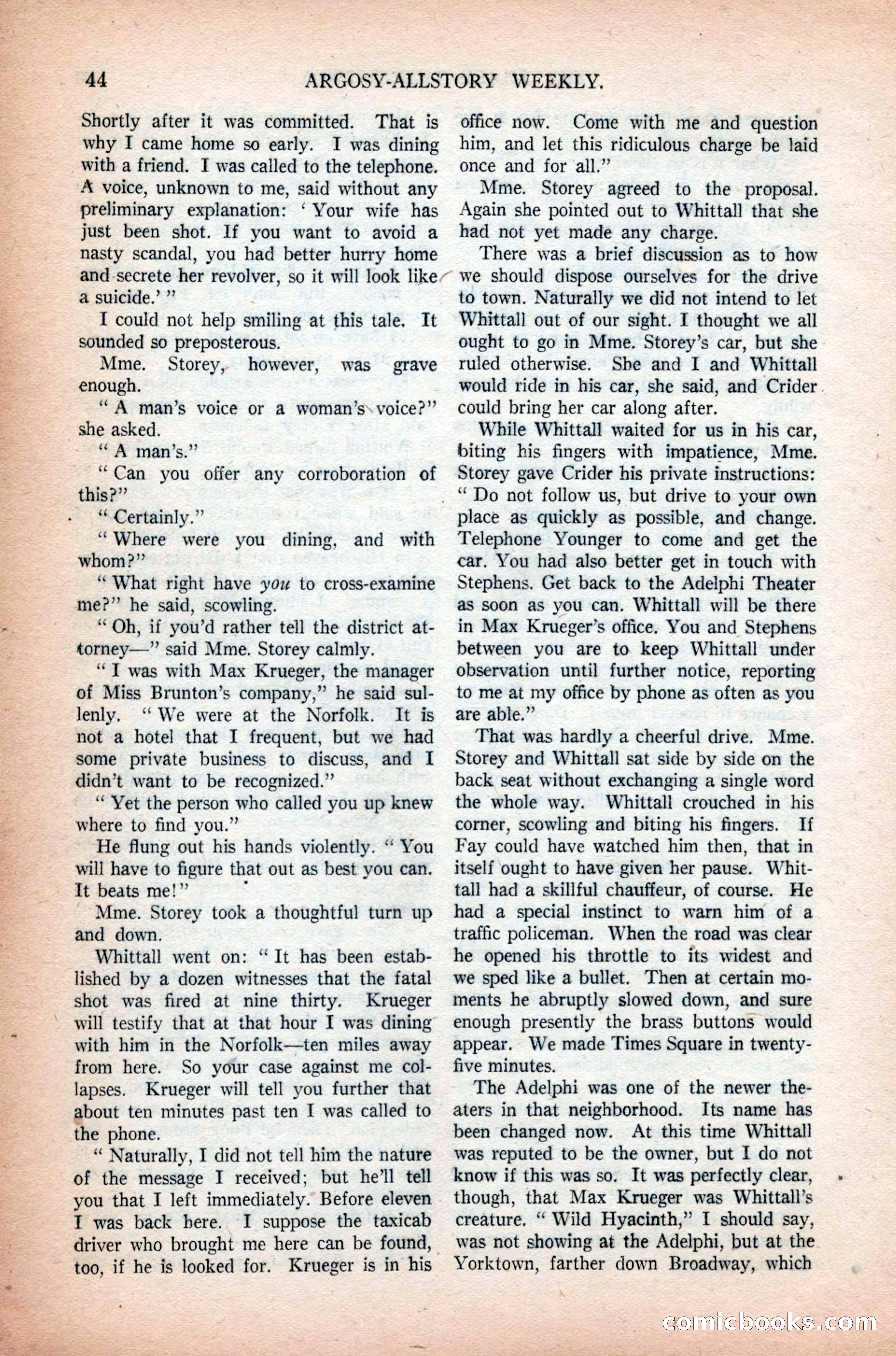 Argosy All-Story Weekly, November 7, 1925 — page 54 of 184