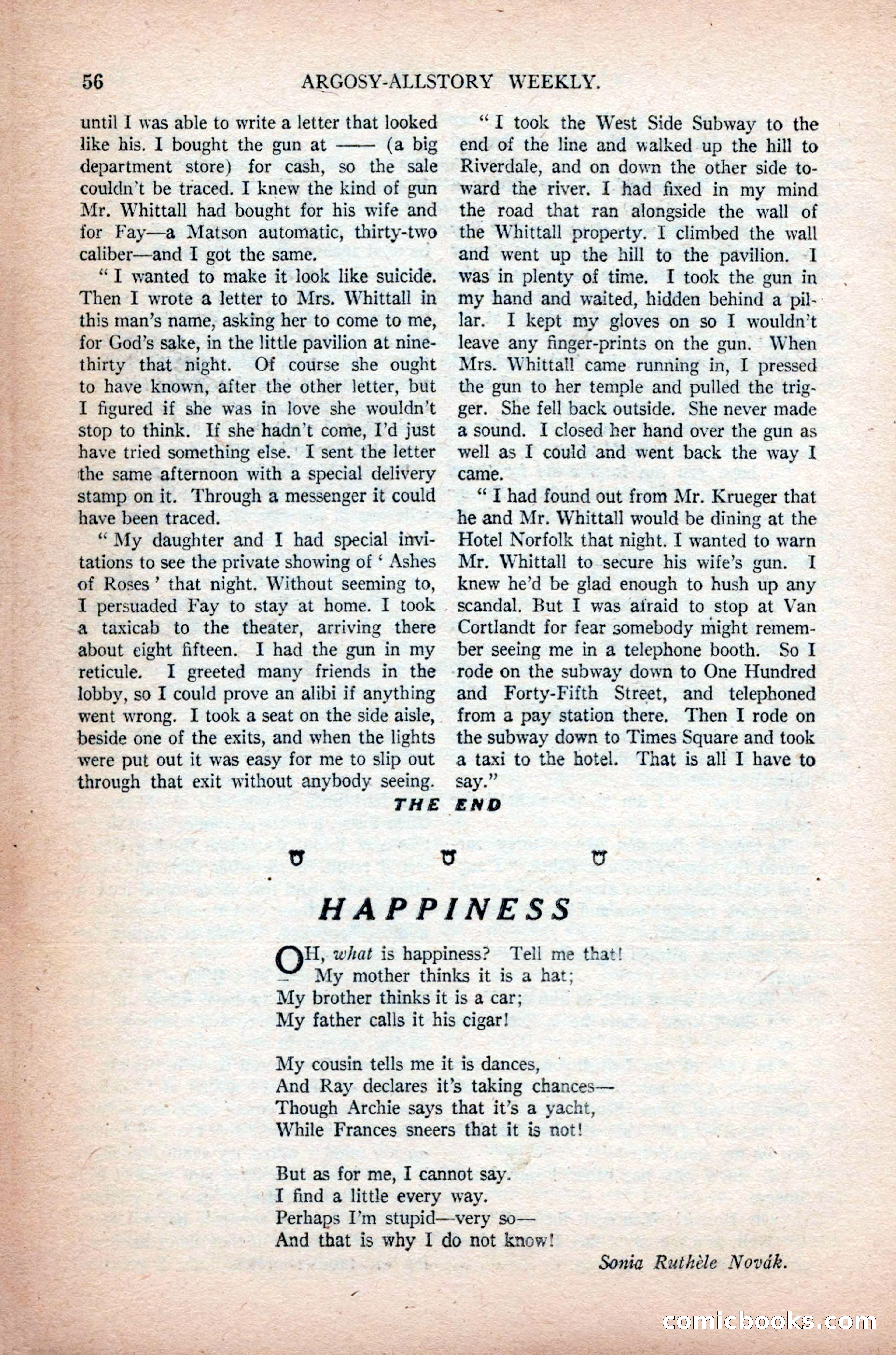 Argosy All-Story Weekly, November 7, 1925 — page 66 of 184