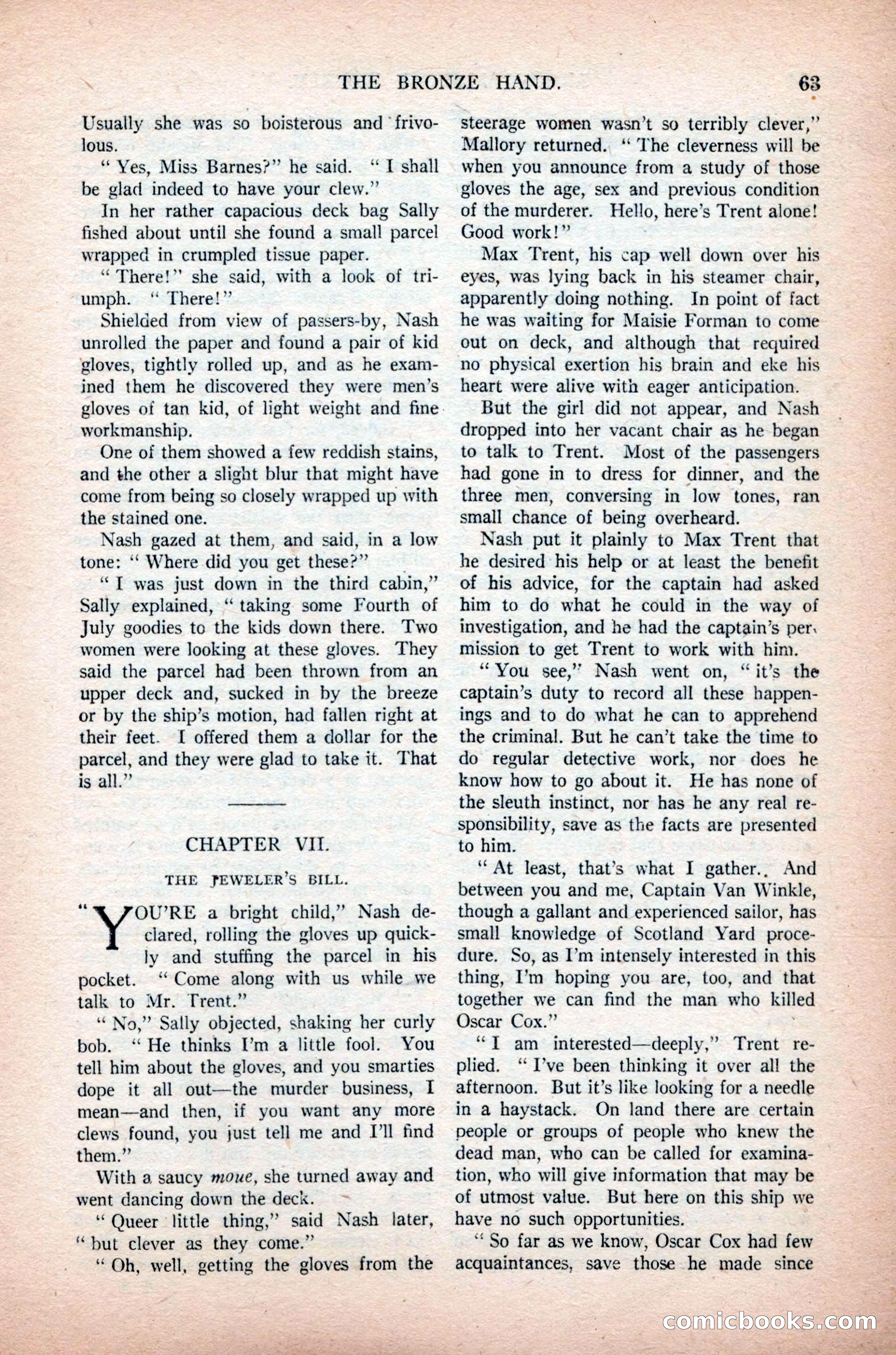 Argosy All-Story Weekly, November 7, 1925 — page 73 of 184