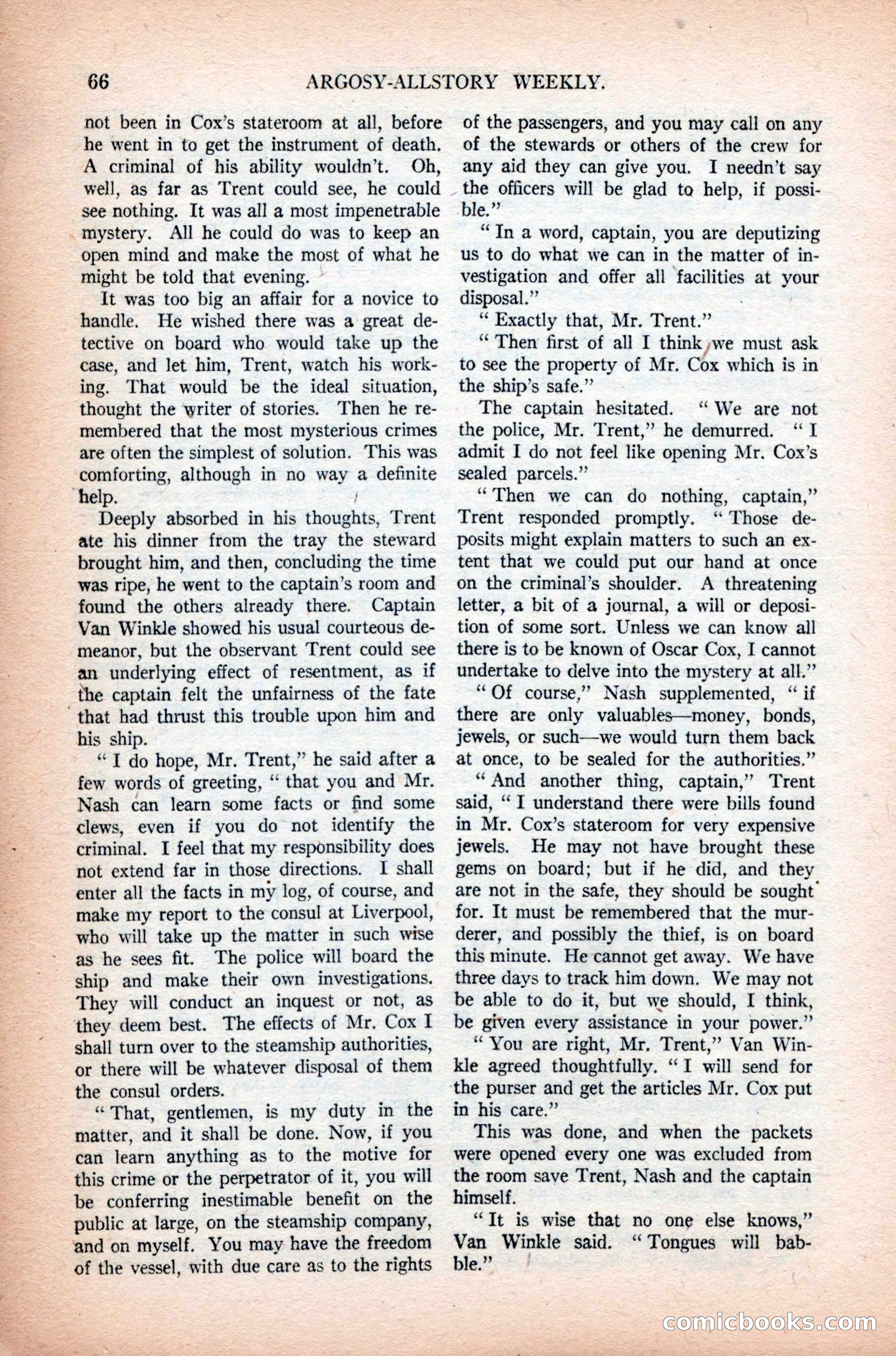 Argosy All-Story Weekly, November 7, 1925 — page 76 of 184
