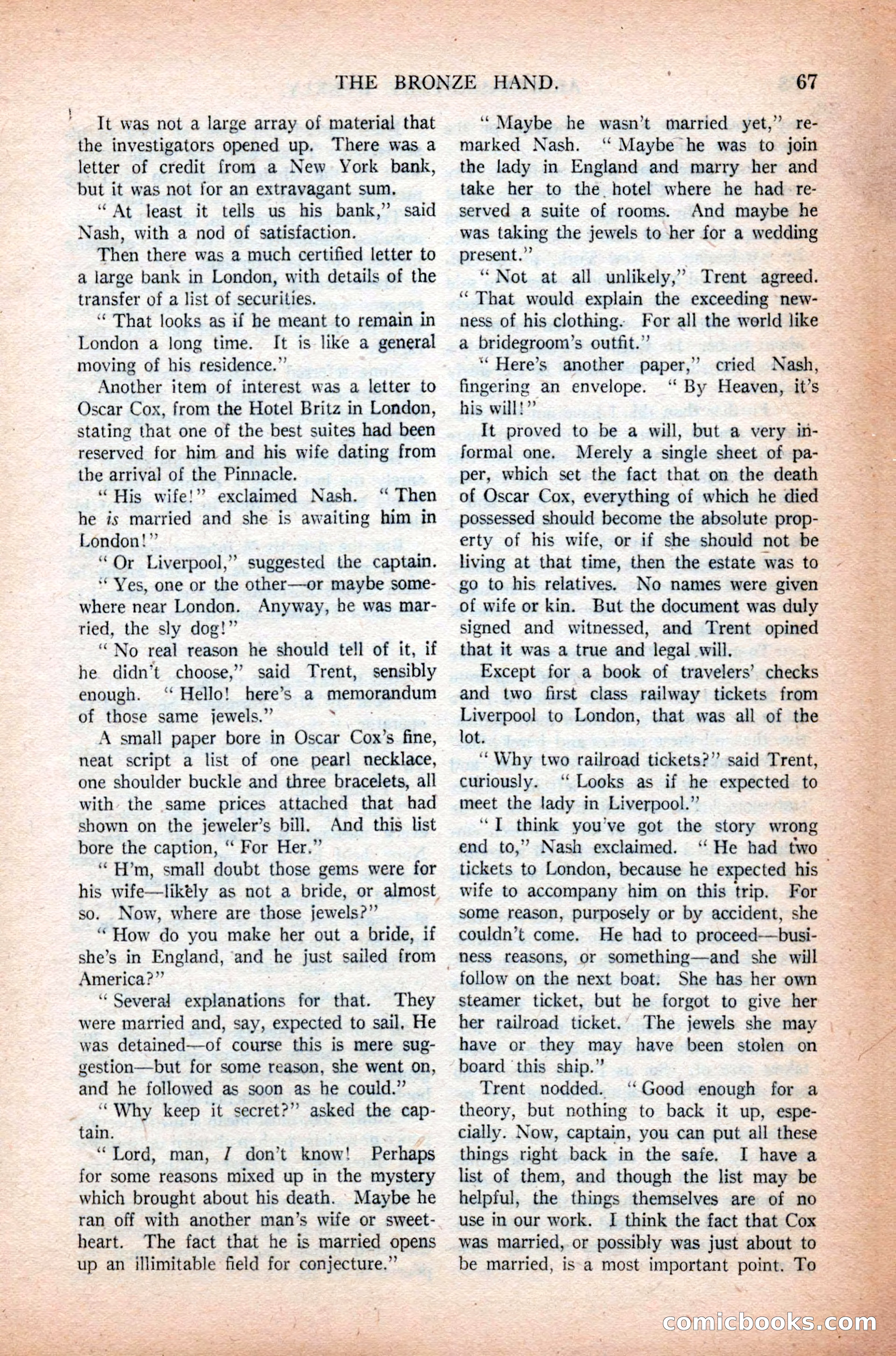 Argosy All-Story Weekly, November 7, 1925 — page 77 of 184