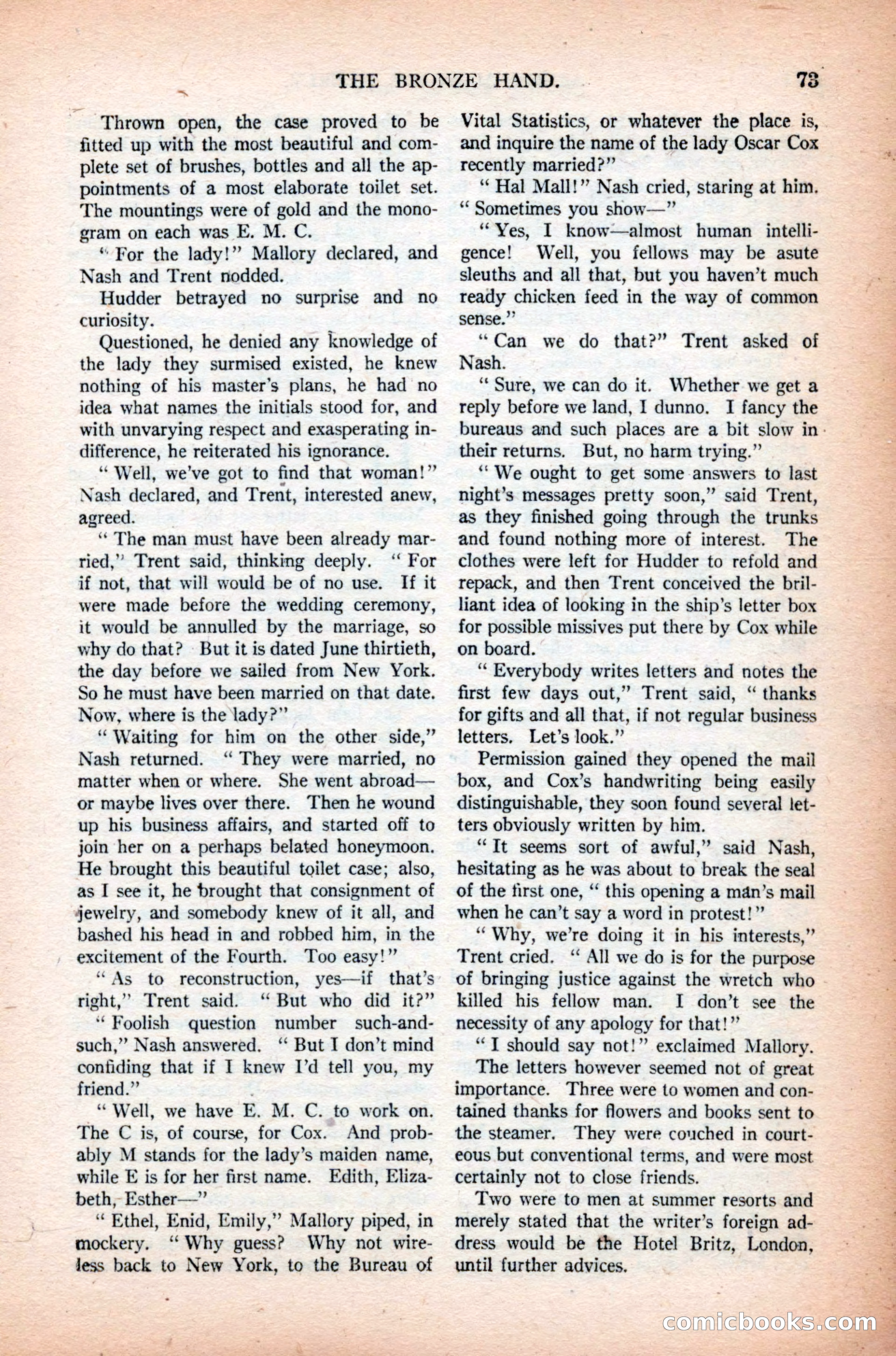 Argosy All-Story Weekly, November 7, 1925 — page 83 of 184