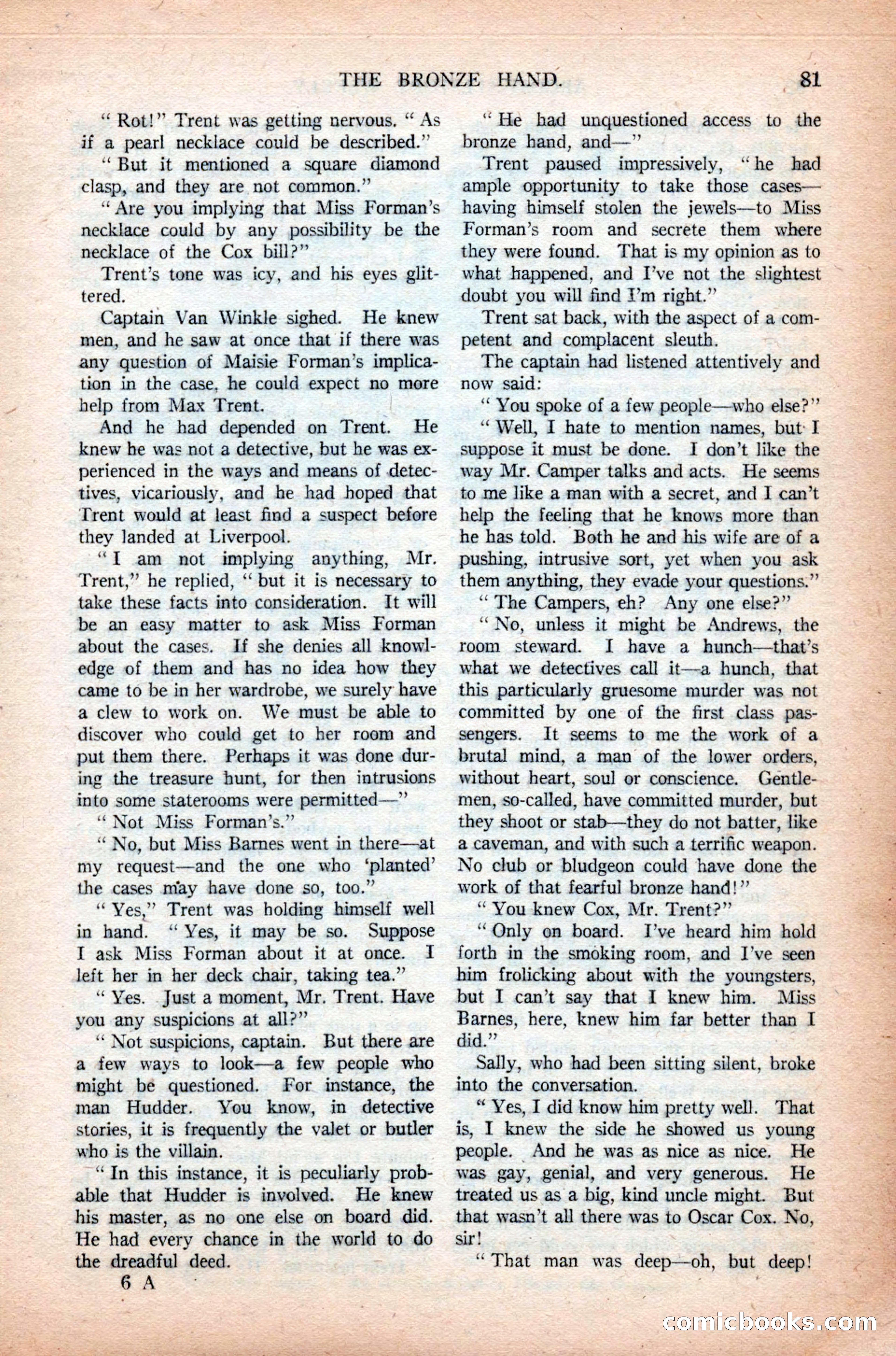 Argosy All-Story Weekly, November 7, 1925 — page 91 of 184