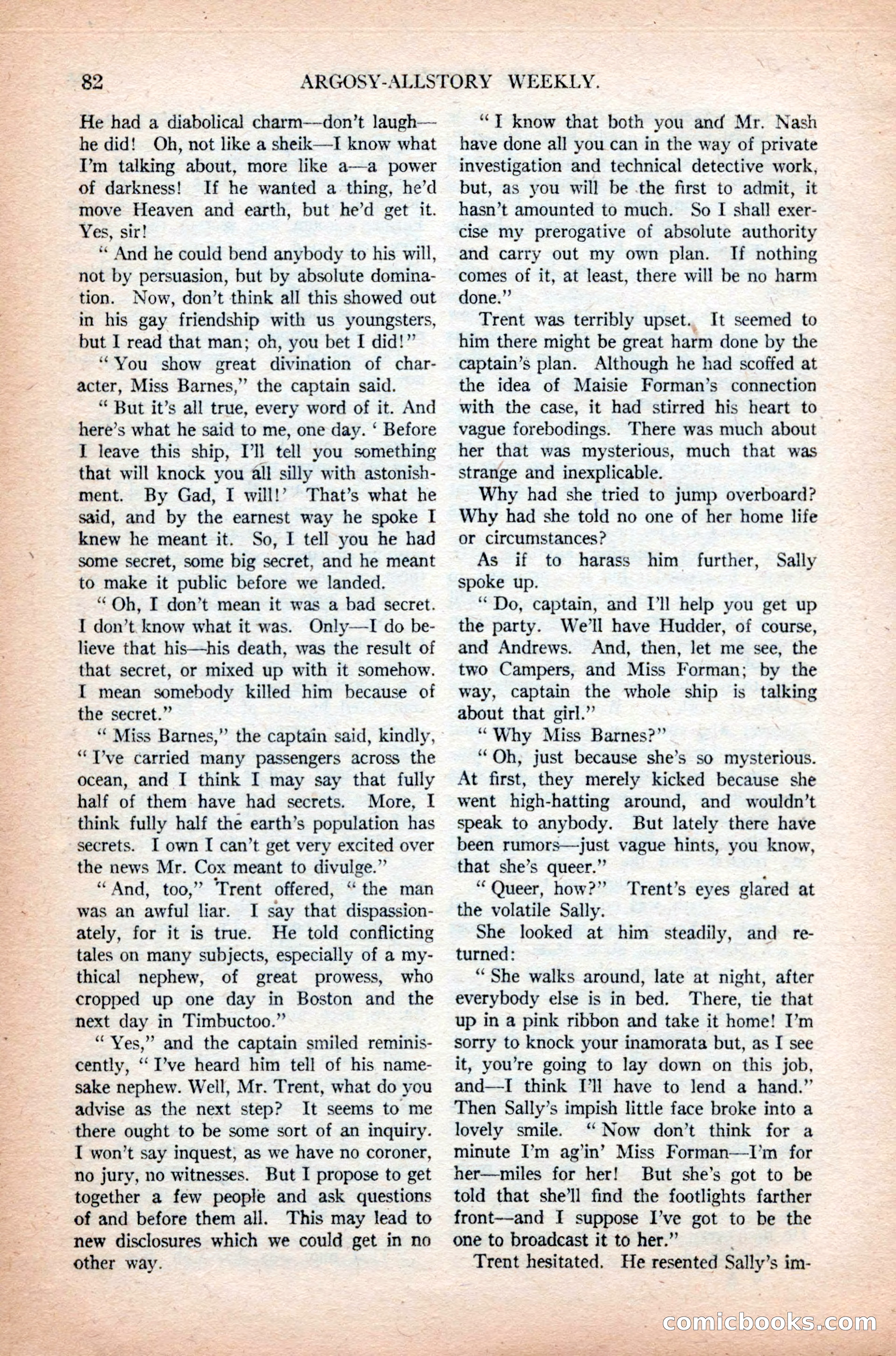 Argosy All-Story Weekly, November 7, 1925 — page 92 of 184